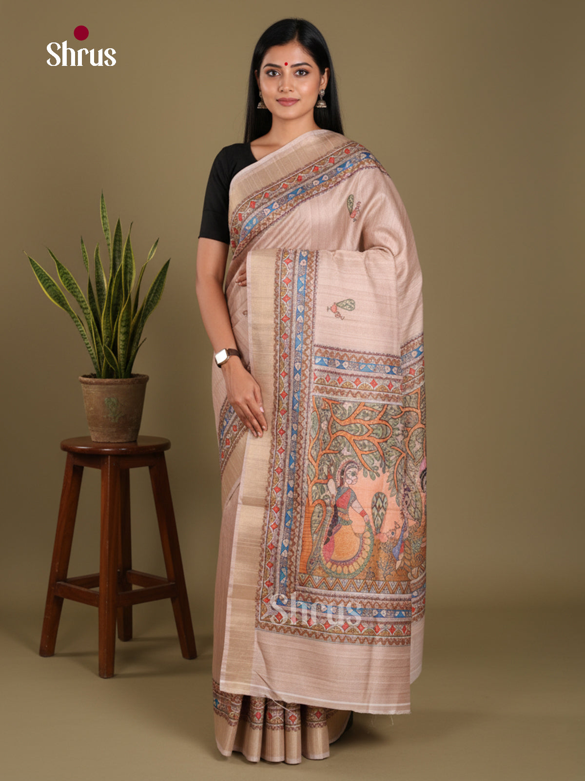 DJS13200 - Semi Gicha Saree