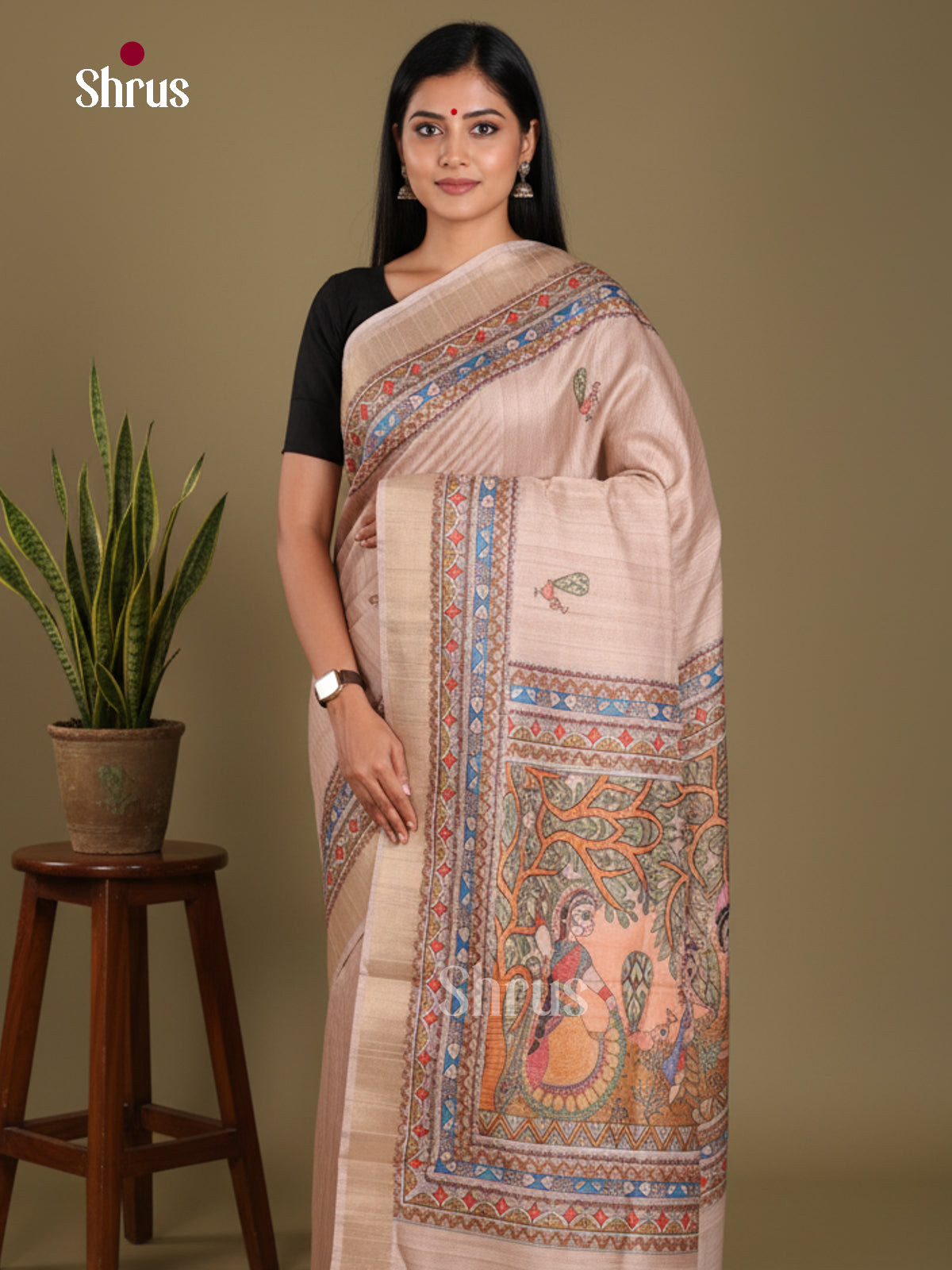 DJS13200 - Semi Gicha Saree
