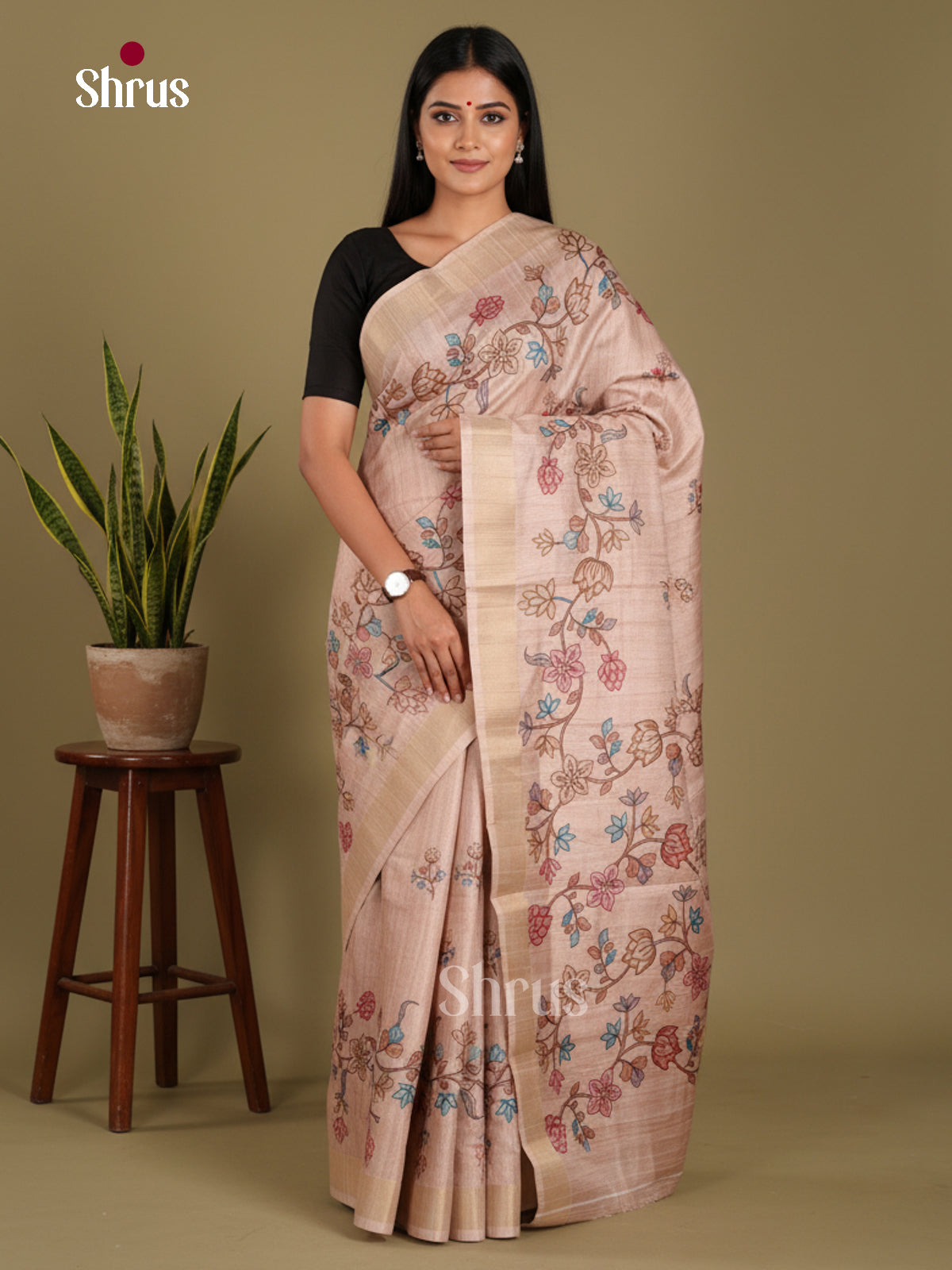DJS13203 - Semi Gicha Saree
