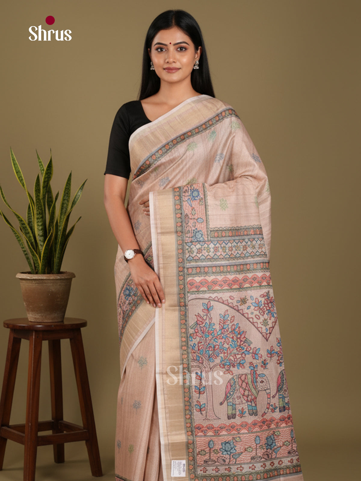 DJS13204 - Semi Gicha Saree