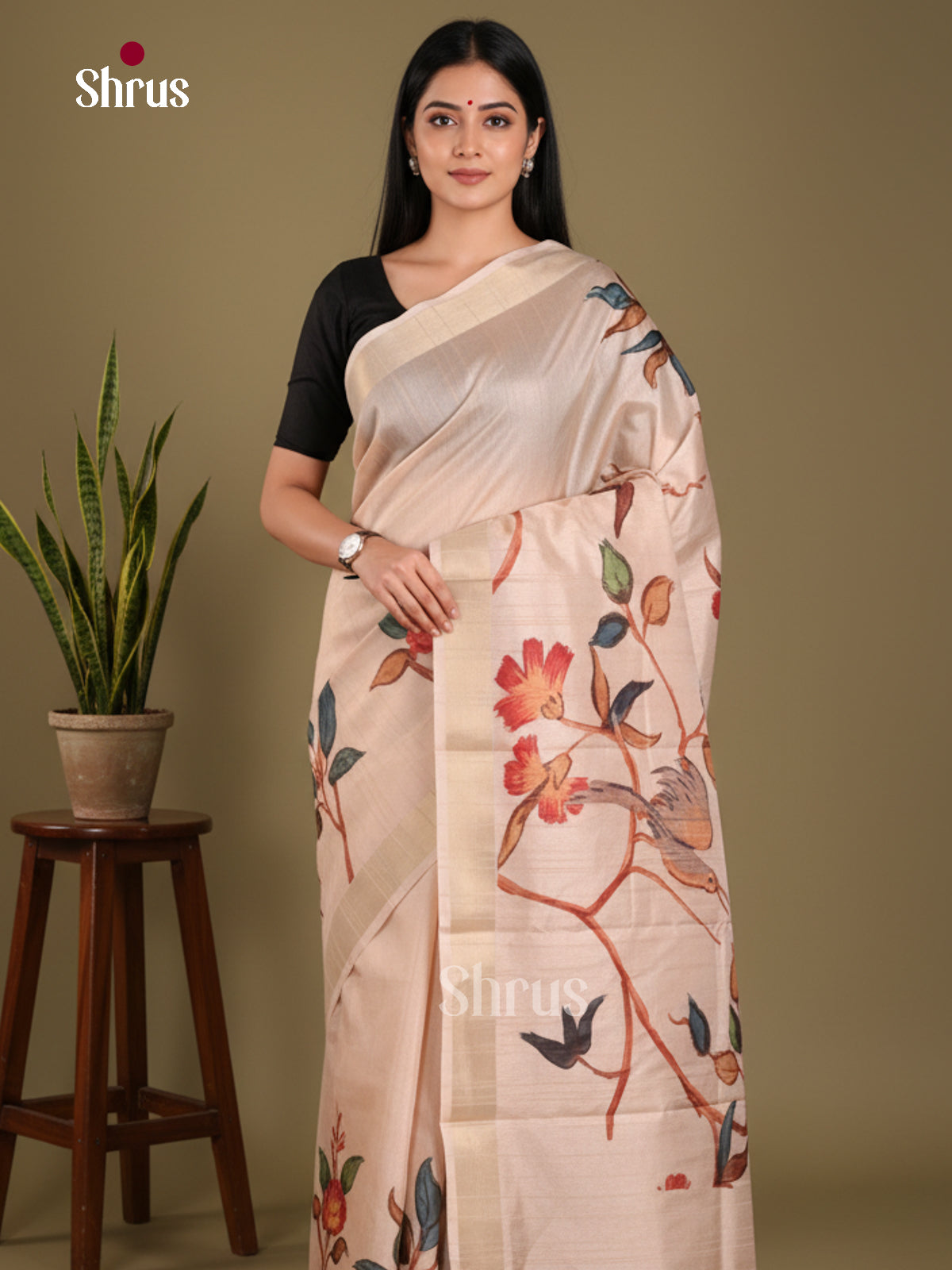 DJS13205 - Semi Gicha Saree