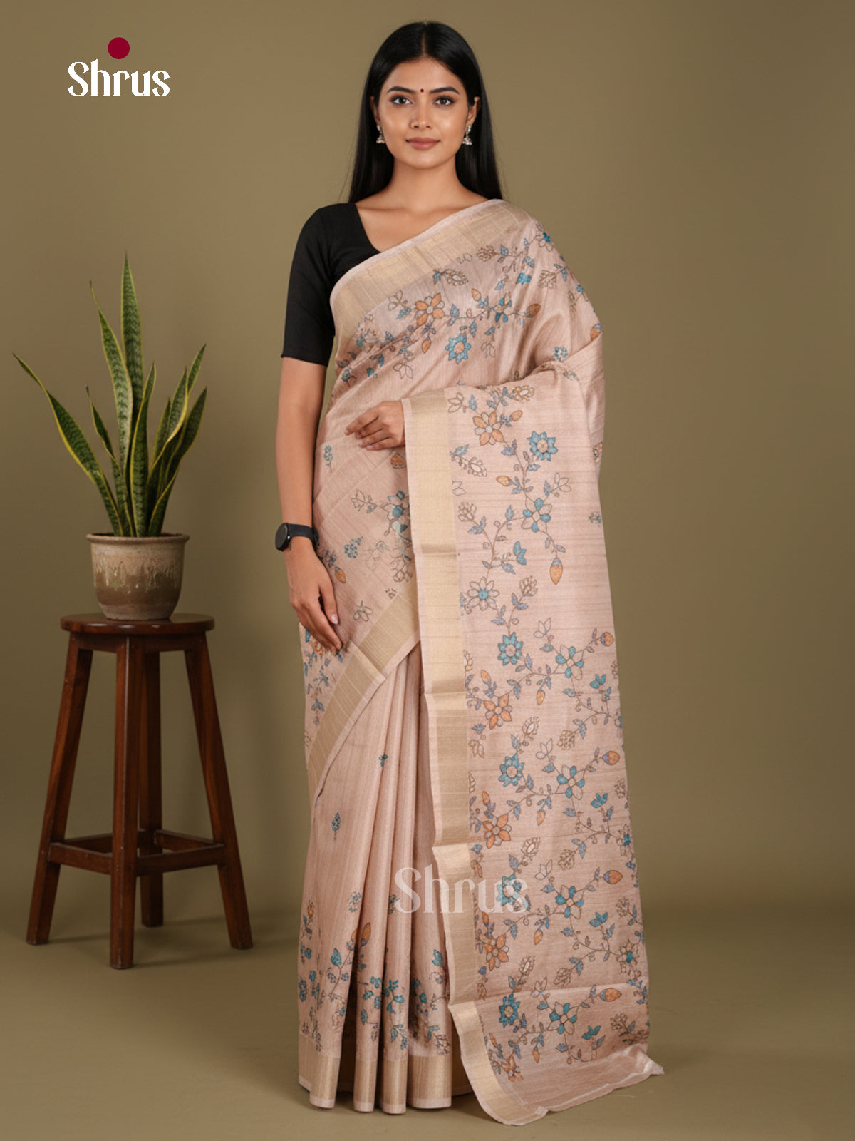 DJS13206 - Semi Gicha Saree