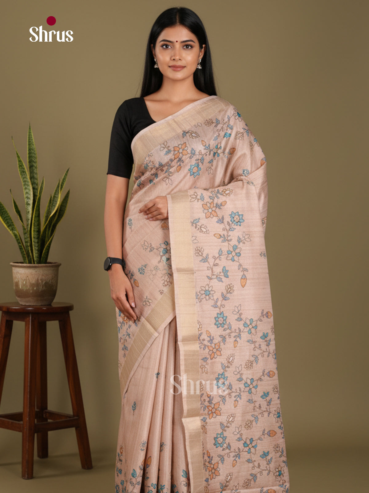 DJS13206 - Semi Gicha Saree