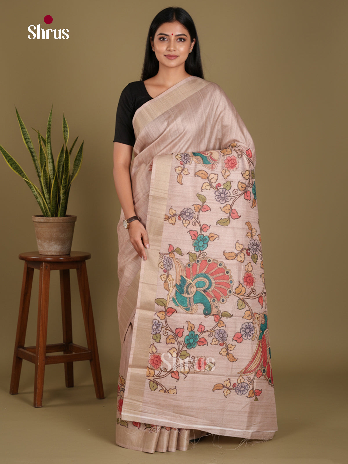 DJS13214 - Semi Gicha Saree