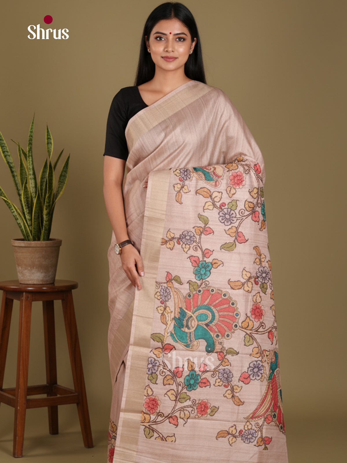 DJS13214 - Semi Gicha Saree