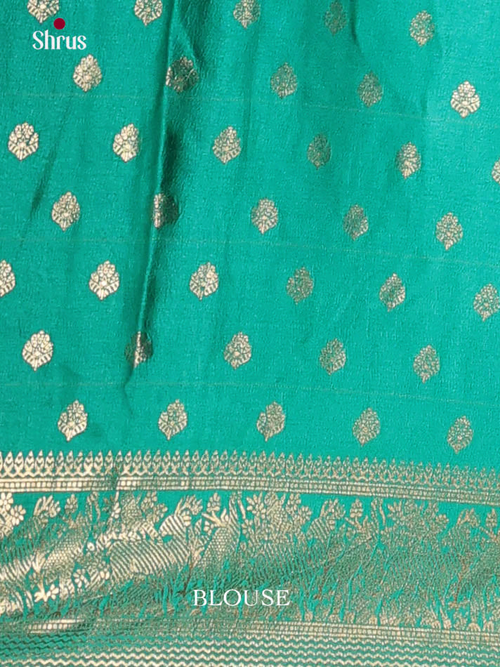 Maroon & Green- Semi Modal  Saree