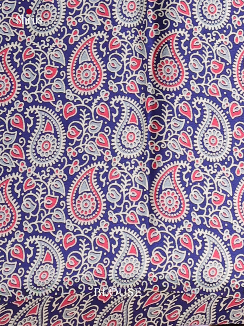 Blue - Semi Modal  Saree