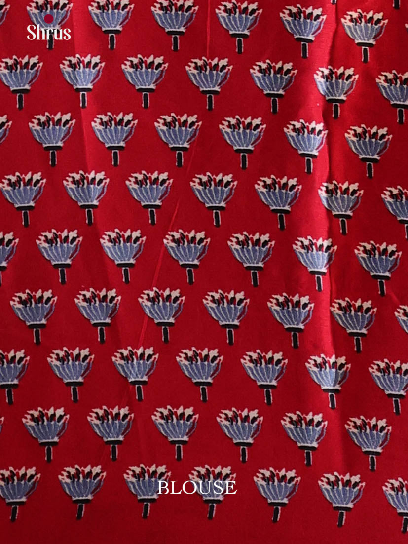 Black & Red- Semi Modal  Saree