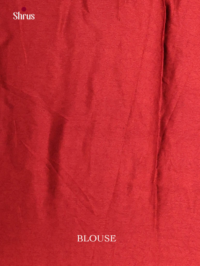 Green & Red - Semi Modal  Saree