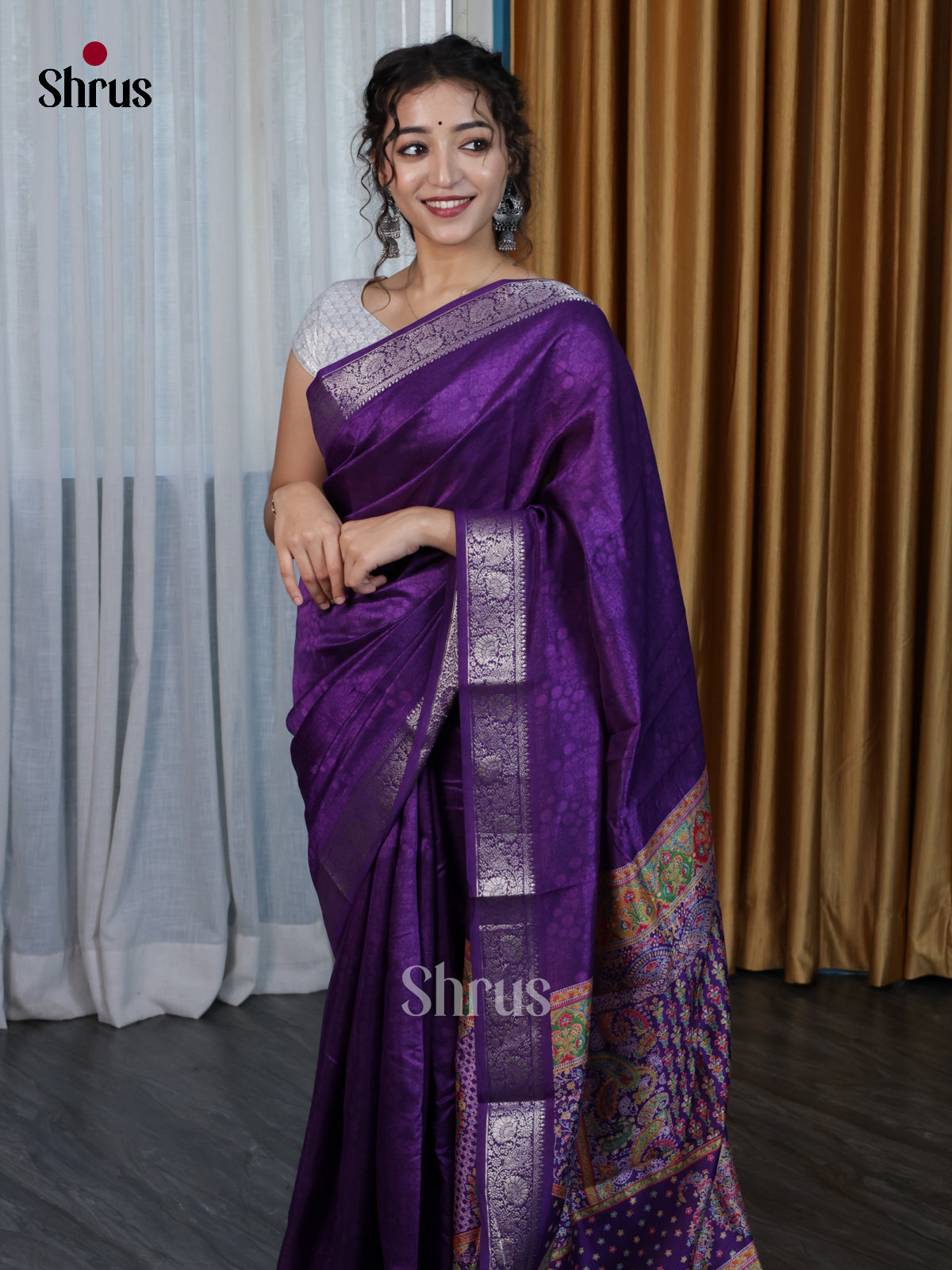DJS14117 - Semi Dola silk Saree