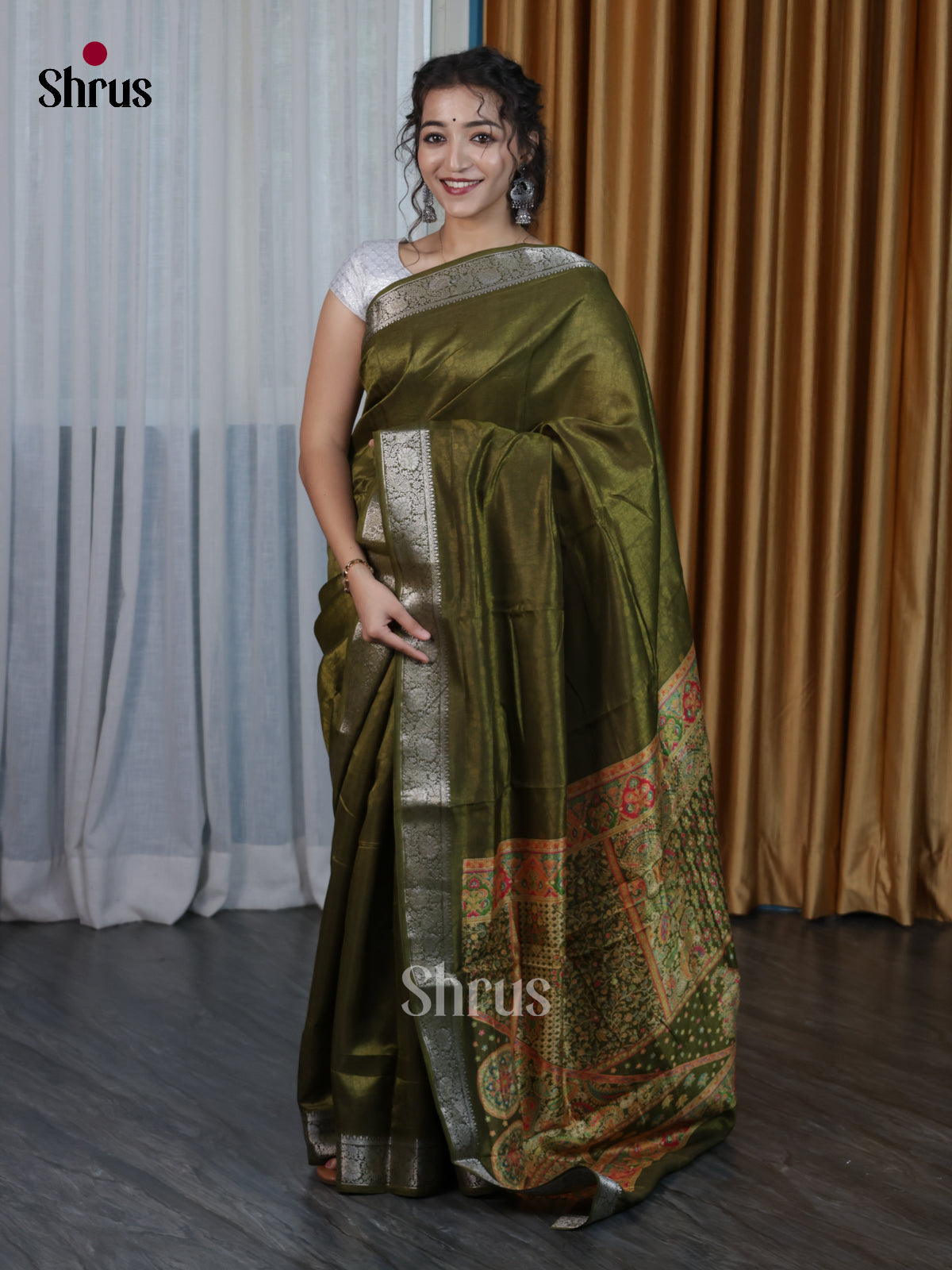 DJS14118 - Semi Dola silk Saree