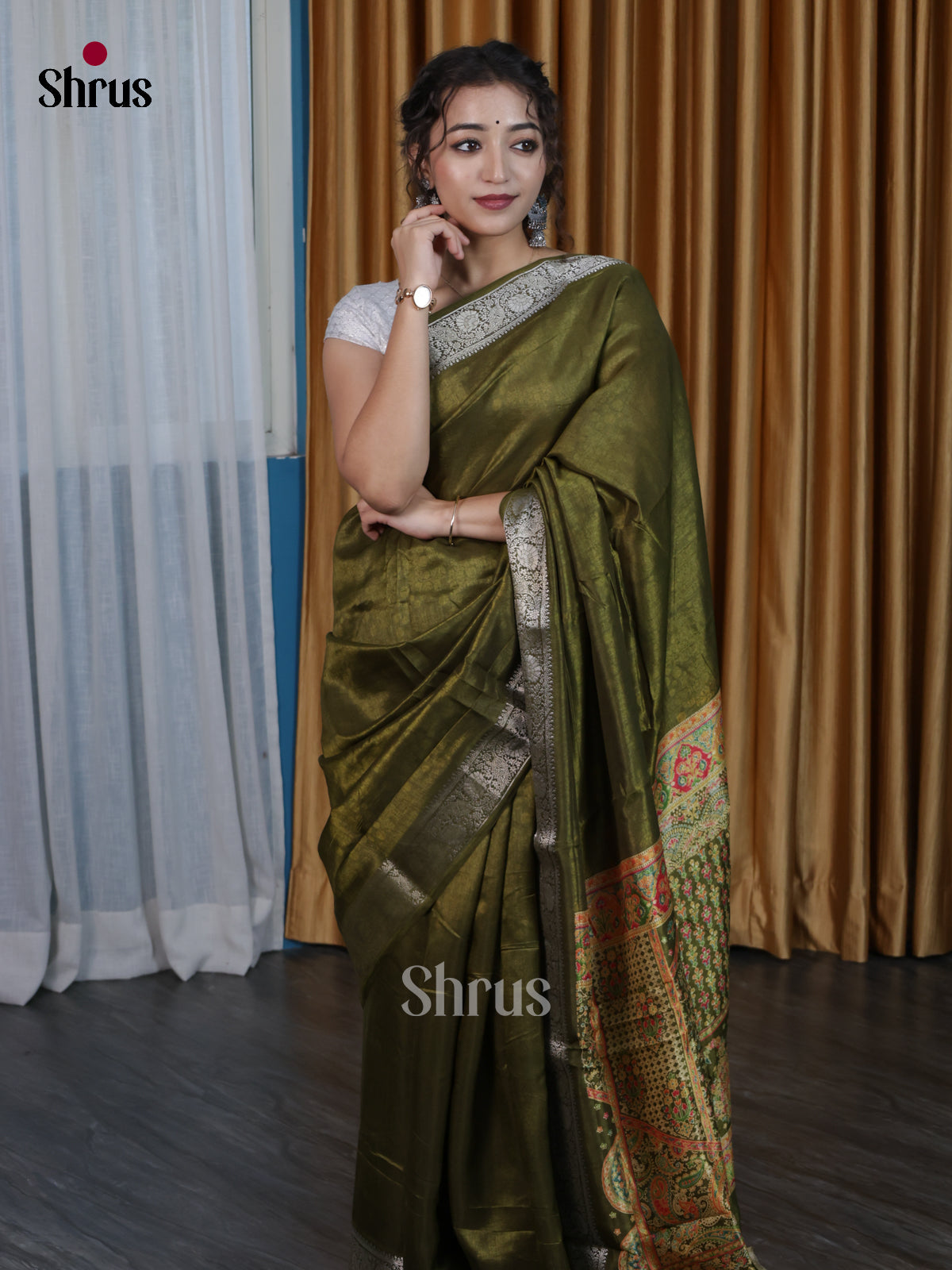 DJS14118 - Semi Dola silk Saree