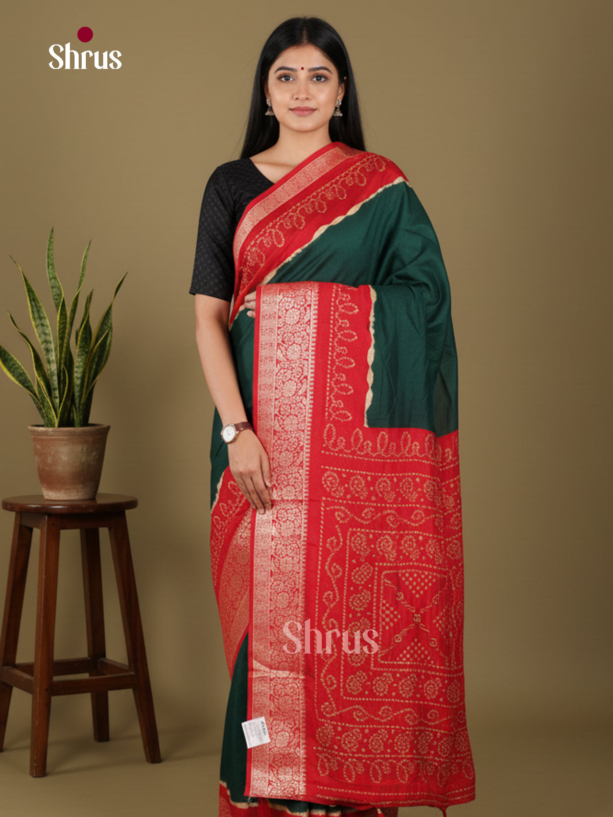 DJS14124 - Bandhini Saree - Shop on Shrus.com