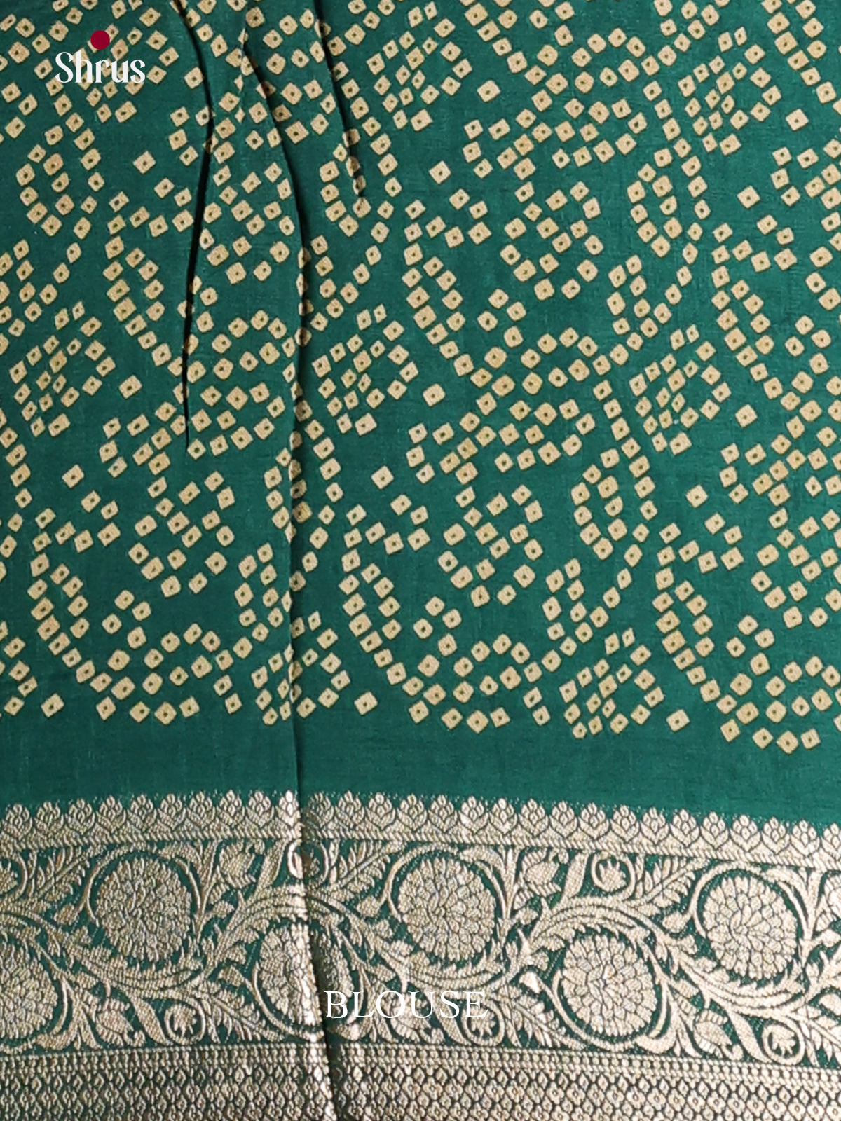 Red & Green - Bandhini Saree