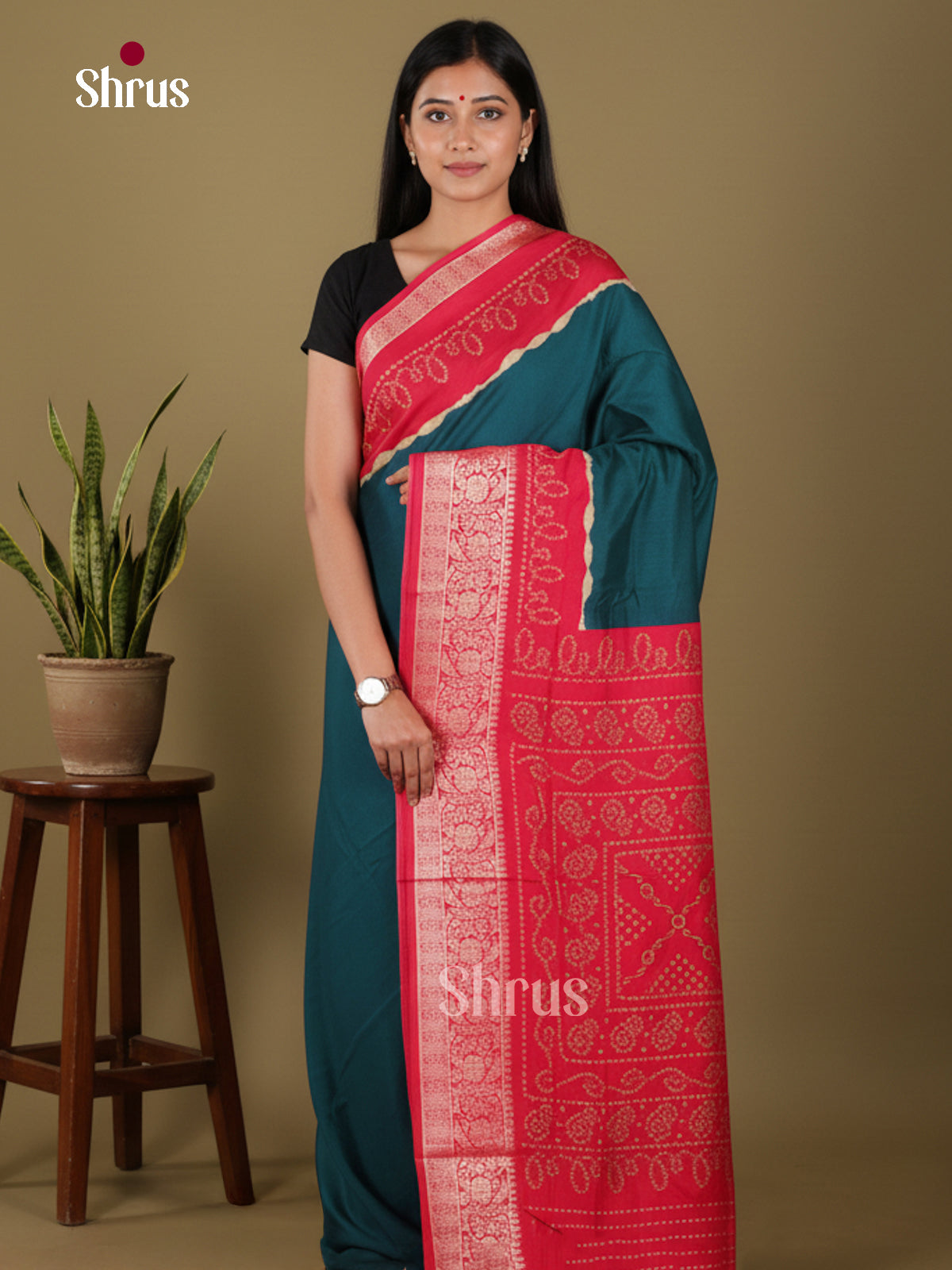 DJS14127 - Bandhini Saree - Shop on Shrus.com