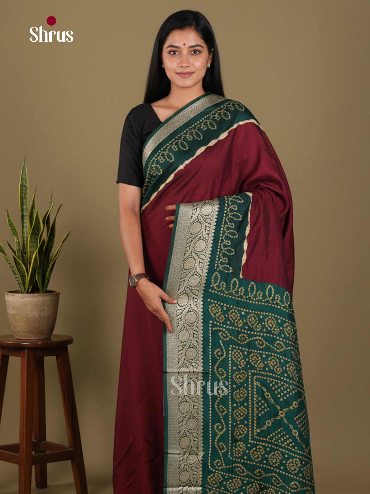 DJS14130 - Bandhini Saree - Shop on Shrus.com