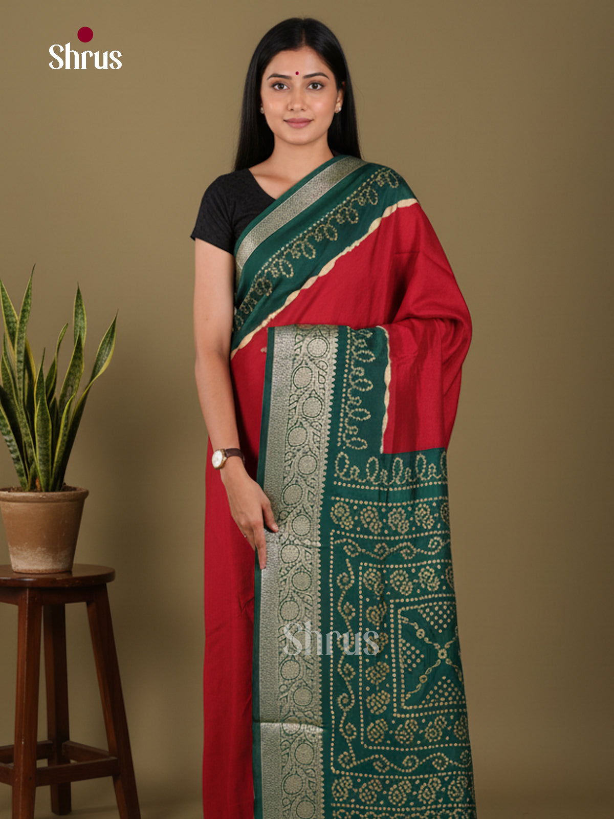 DJS14131 - Bandhini Saree - Shop on Shrus.com