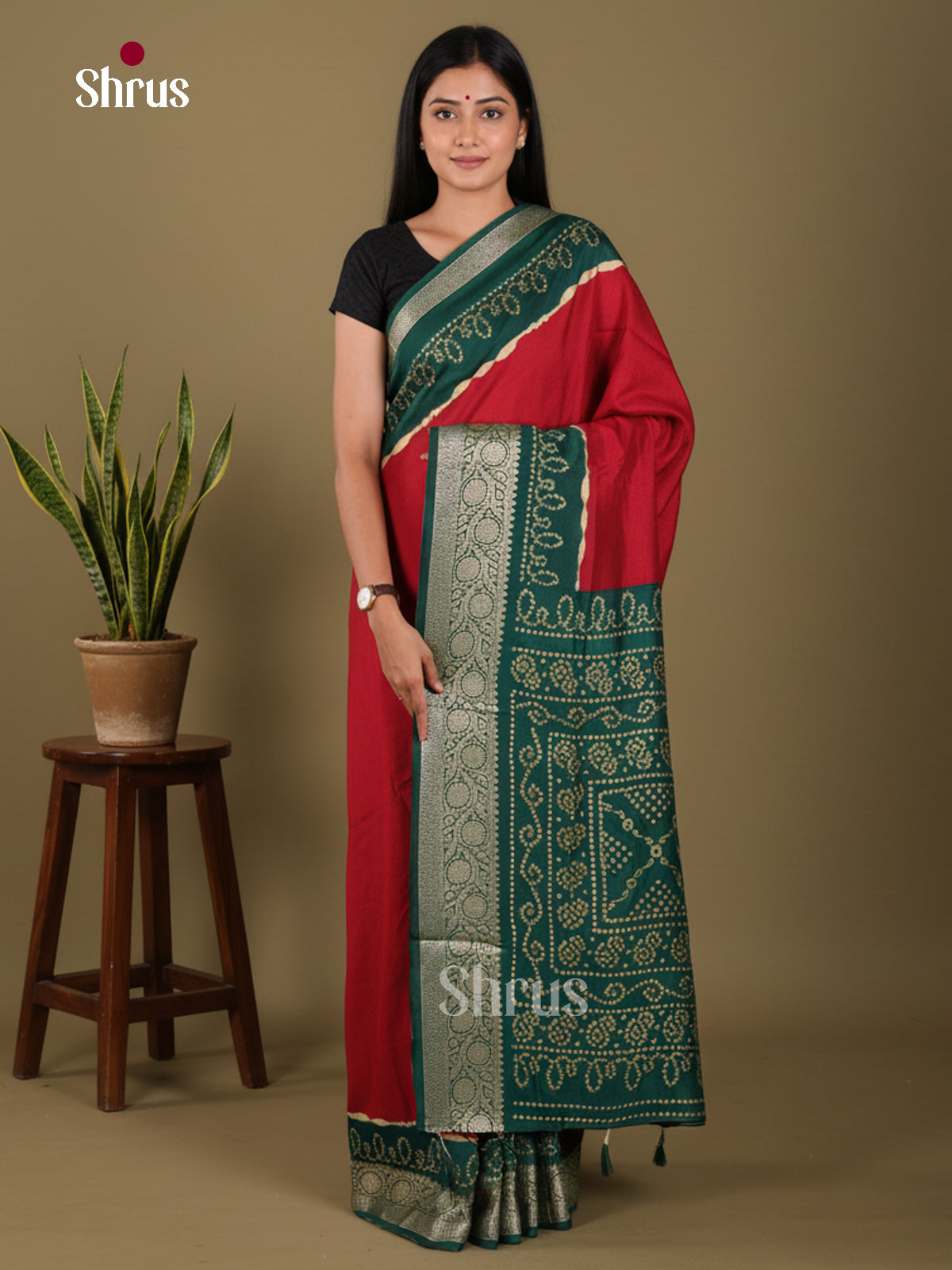 DJS14131 - Bandhini Saree - Shop on Shrus.com