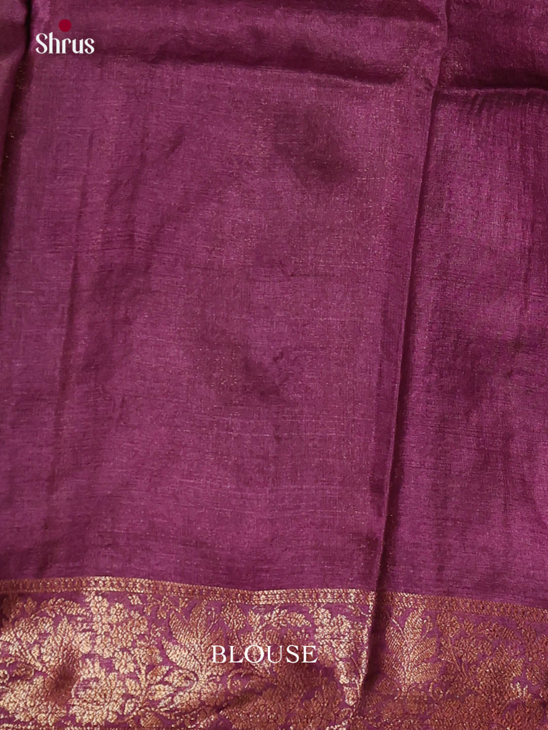 Beautiful Green Handloom Tussar Silk Saree With Zari Buttis & Purple Pallu