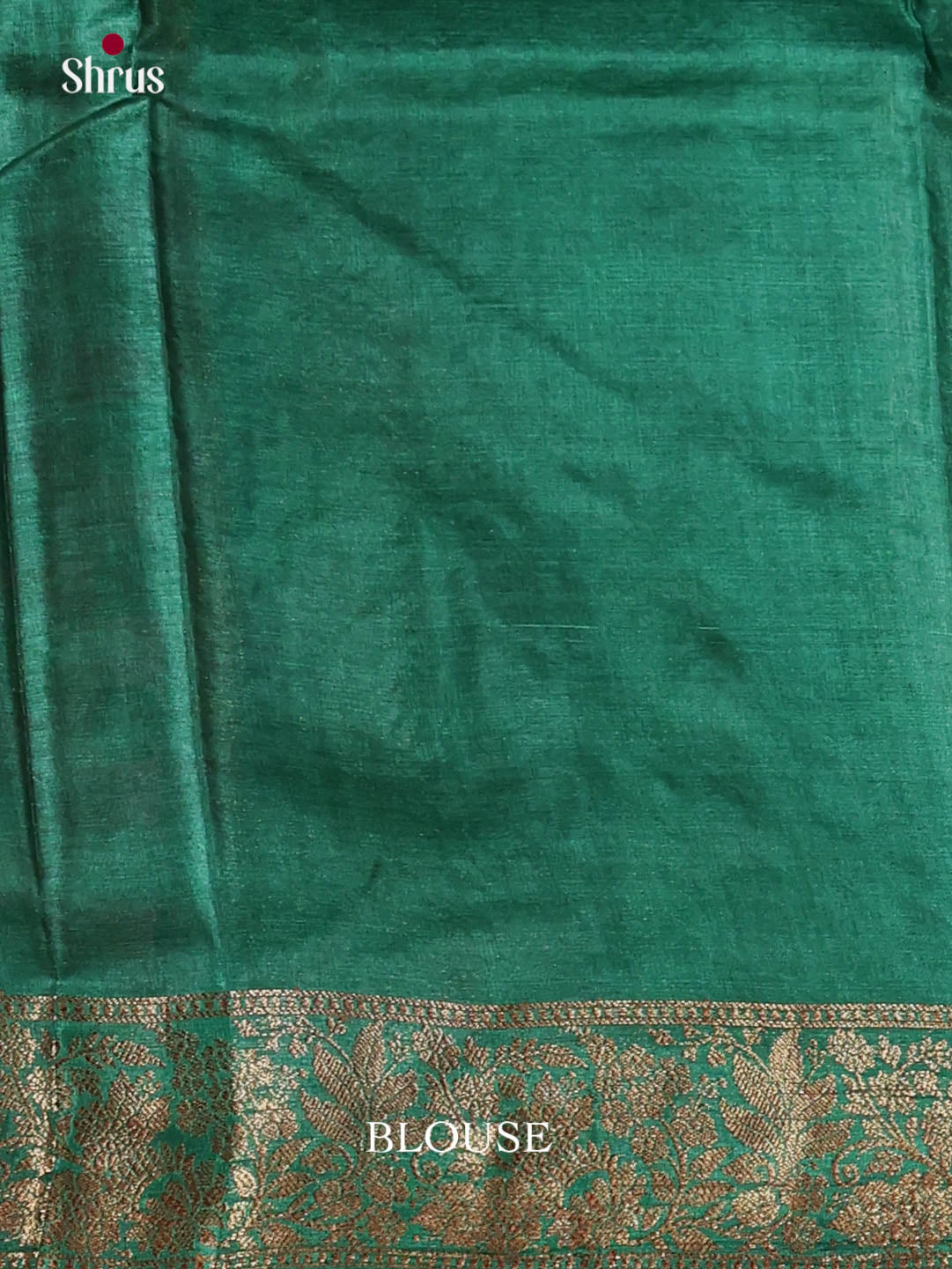 Luxurious Red Handloom Tussar Silk Saree With Floral Buttas & Green Pallu