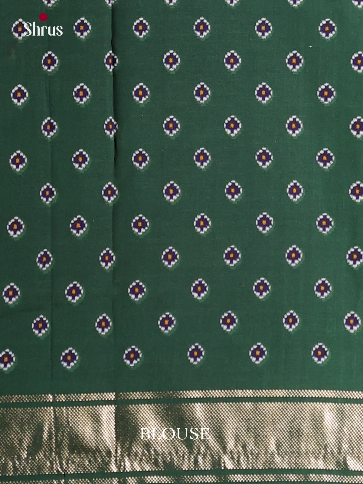 DJS14167 - Semi Ikkat Print Saree - Shop on Shrus.com