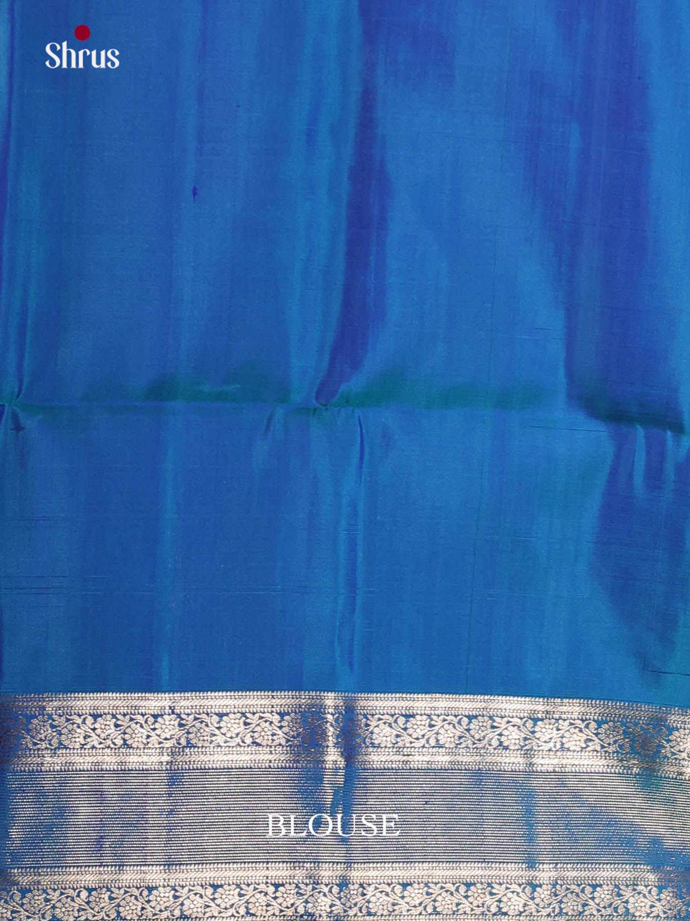 Glorious Mambazha Yellow & Blue Soft Silk Saree gleams with zari floral motifs - Shop on Shrus.com