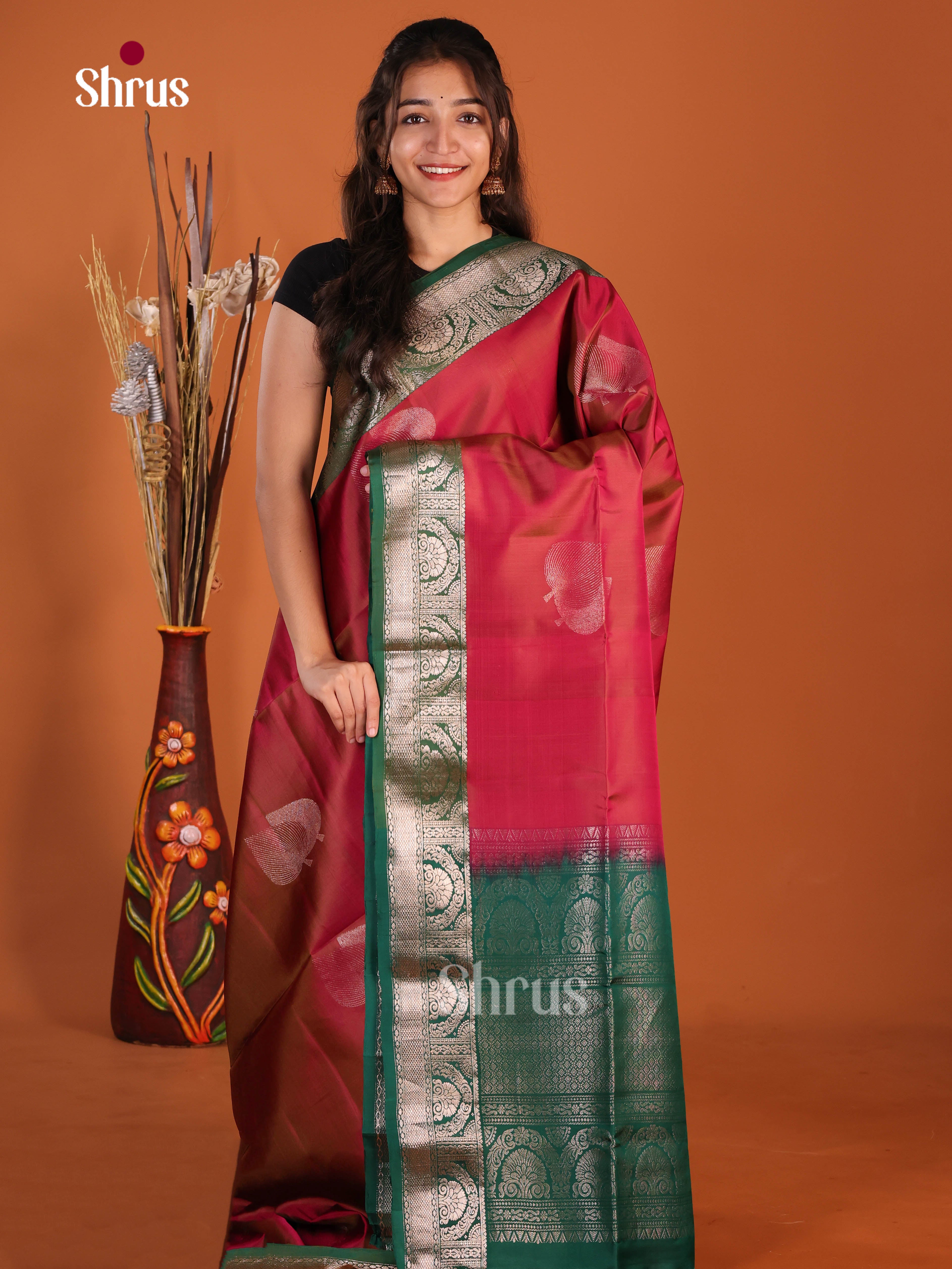 DJS14186 - Soft Silk (HR) Saree - Shop on Shrus.com