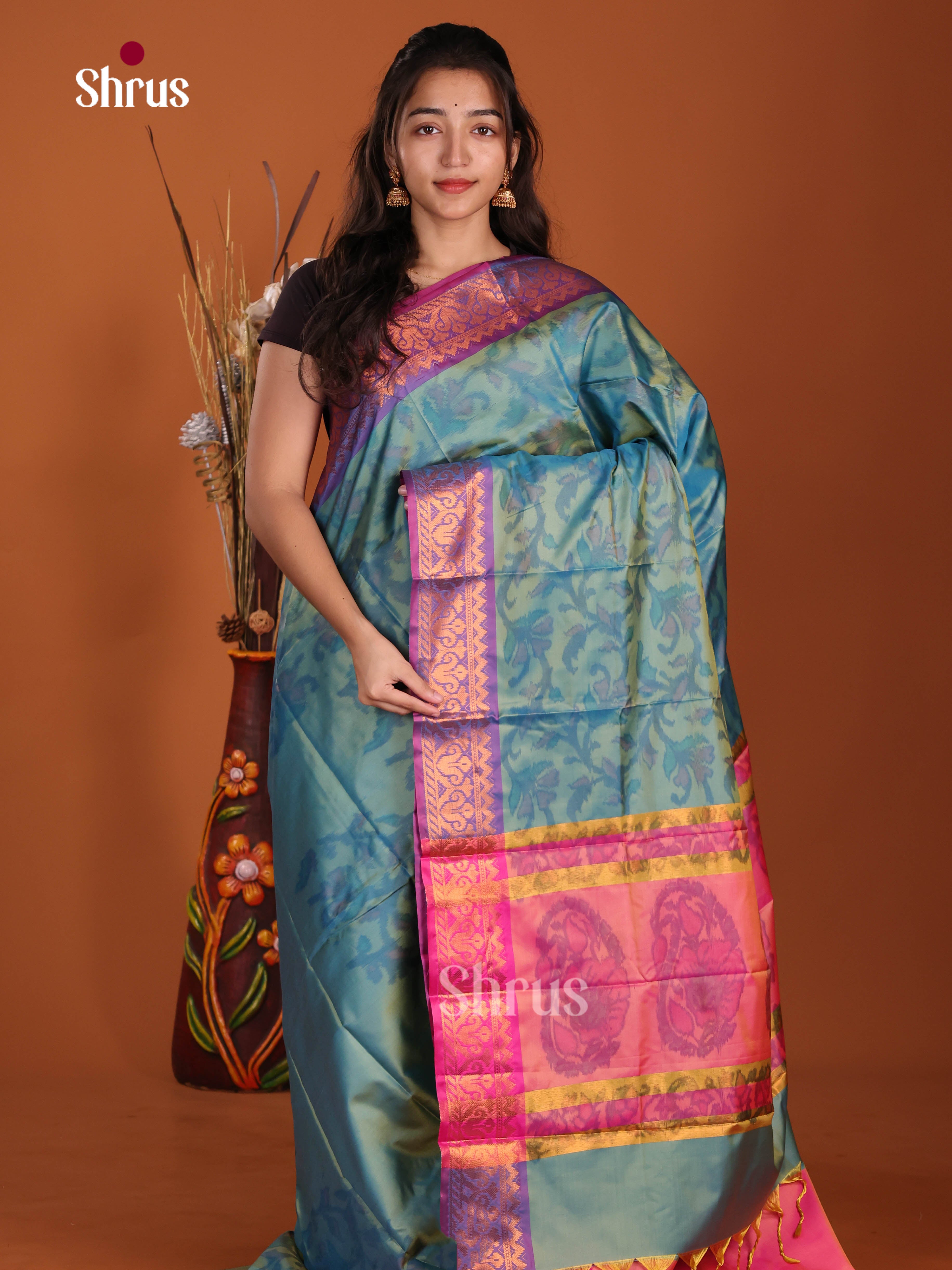 DJS15004 - Semi Pochampally Saree