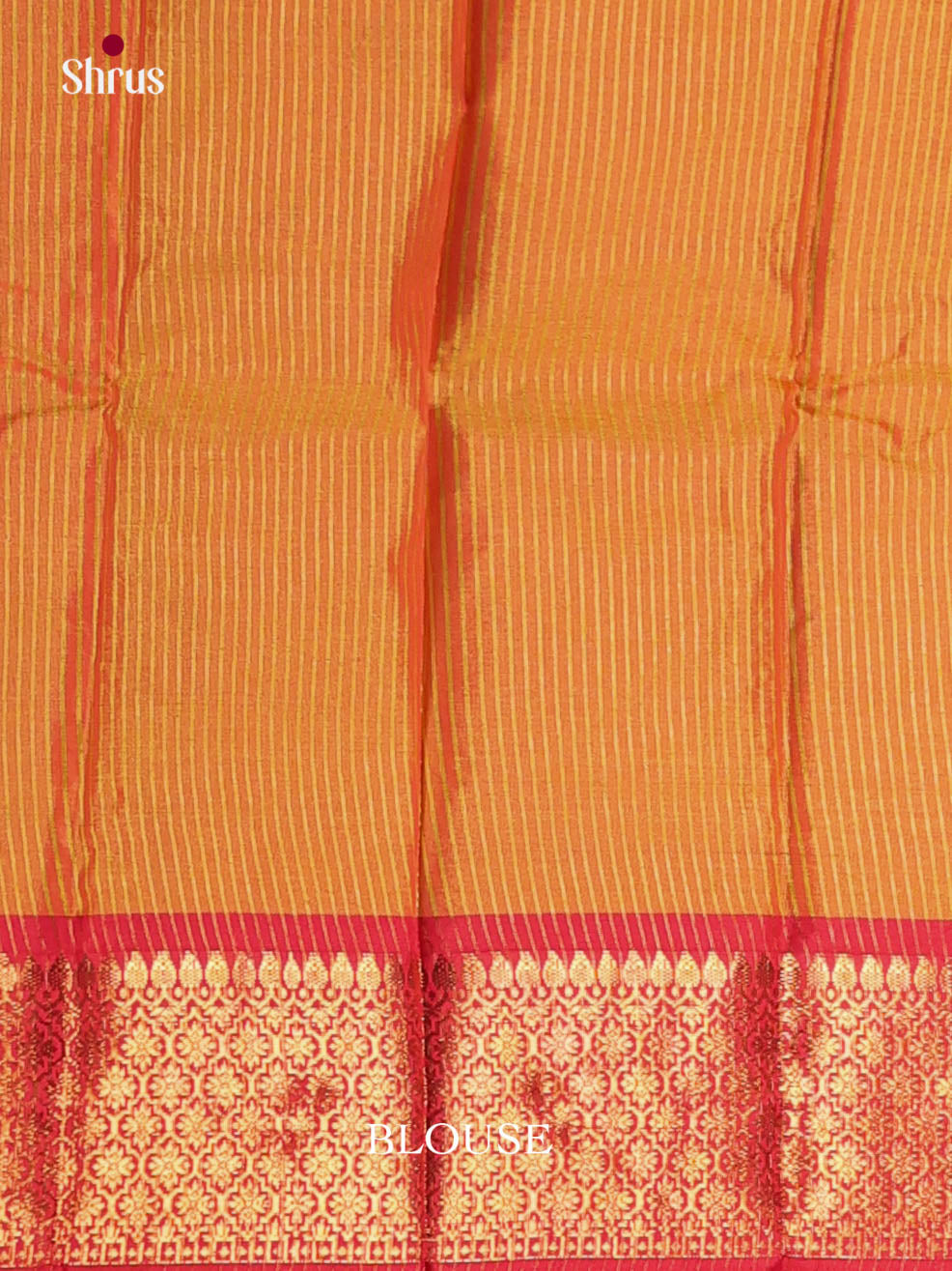 Yellow & Orange - Semi Pochampally Saree