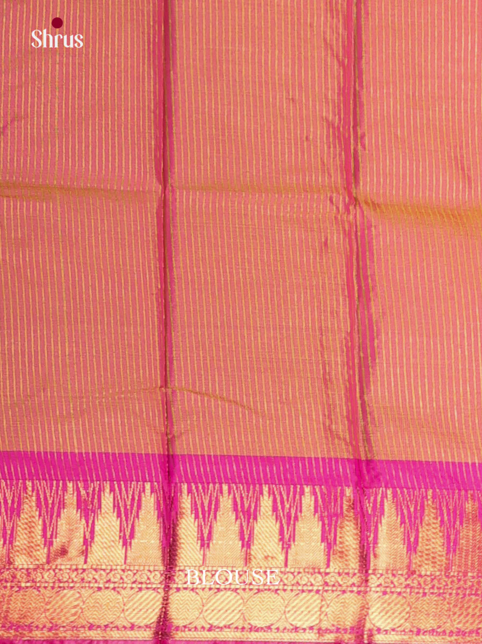 Yellow & Pink - Semi Pochampally Saree