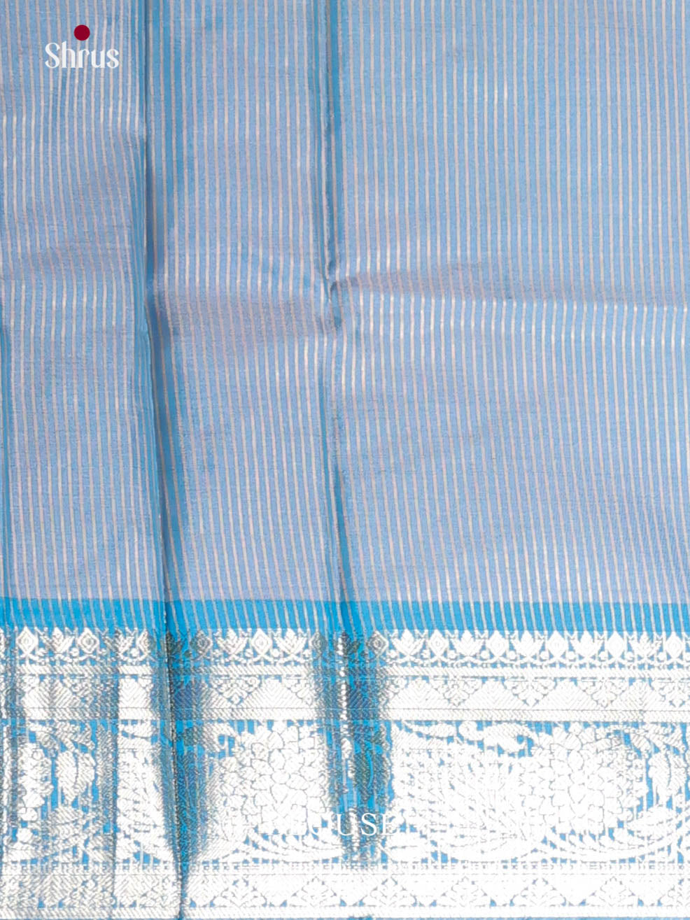 Peach & Blue- Semi Pochampally Saree
