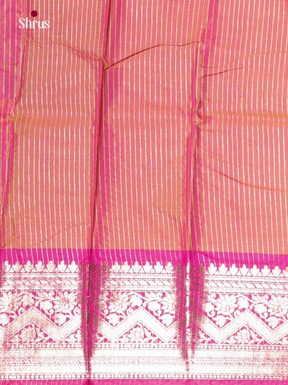 Orange & Pink - Semi Pochampally Saree