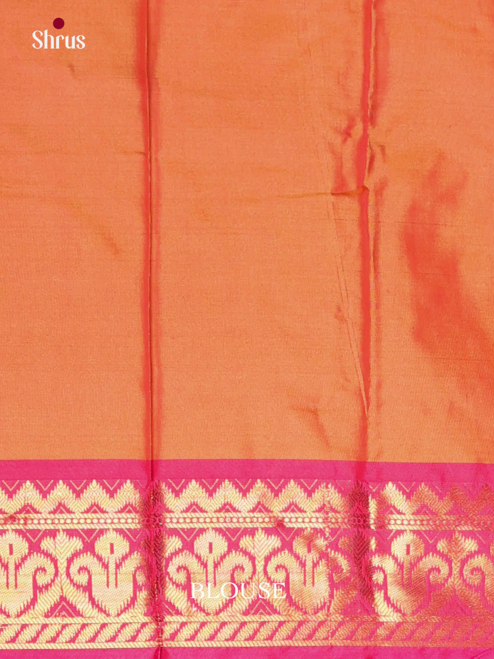 Pink & Orange - Semi Pochampally Saree