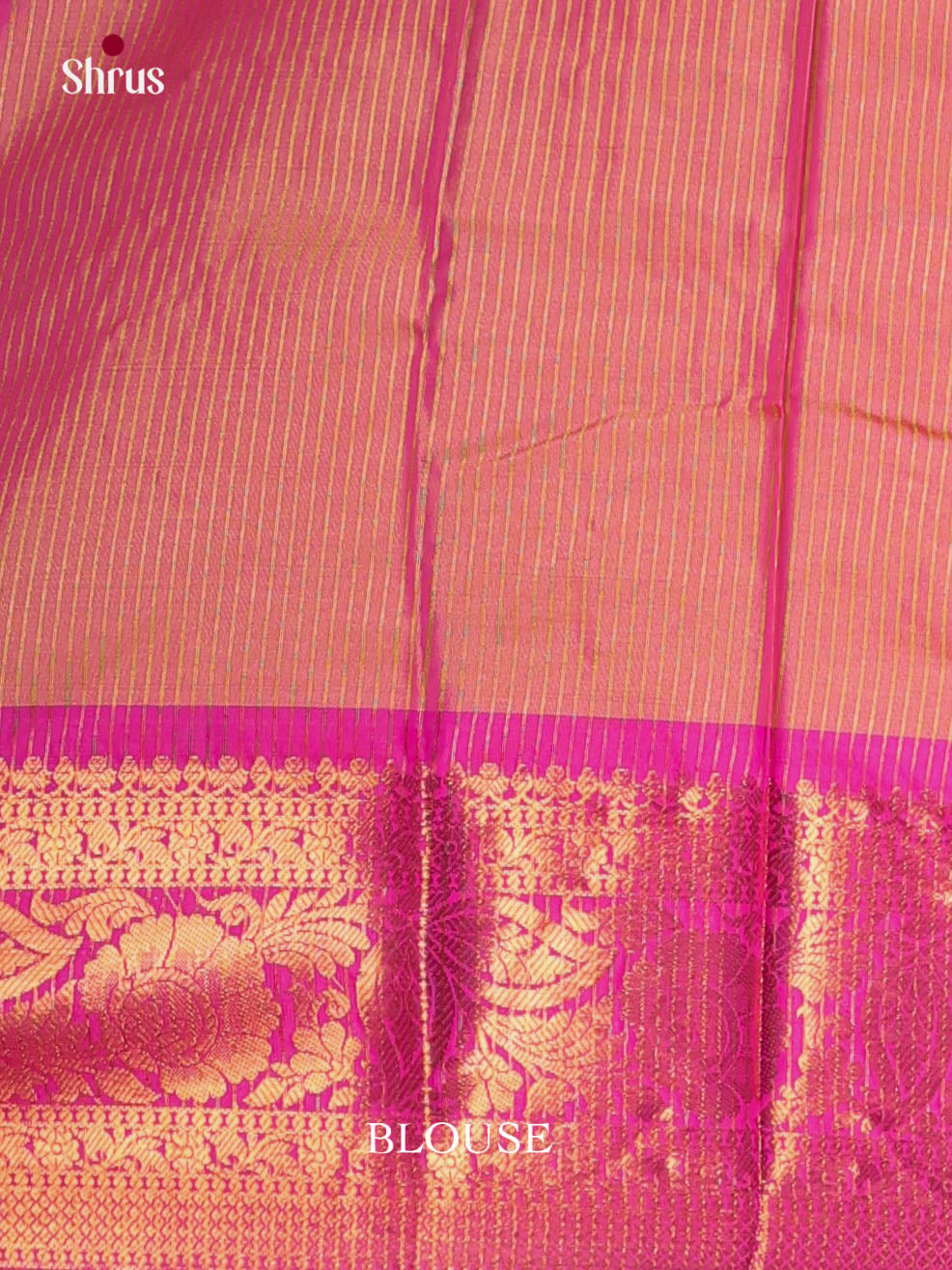 Blue & Pink - Semi Pochampally Saree