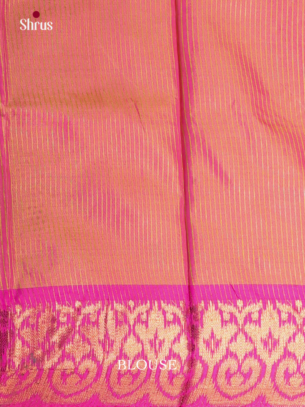 Yellow & Pink - Semi Pochampally Saree