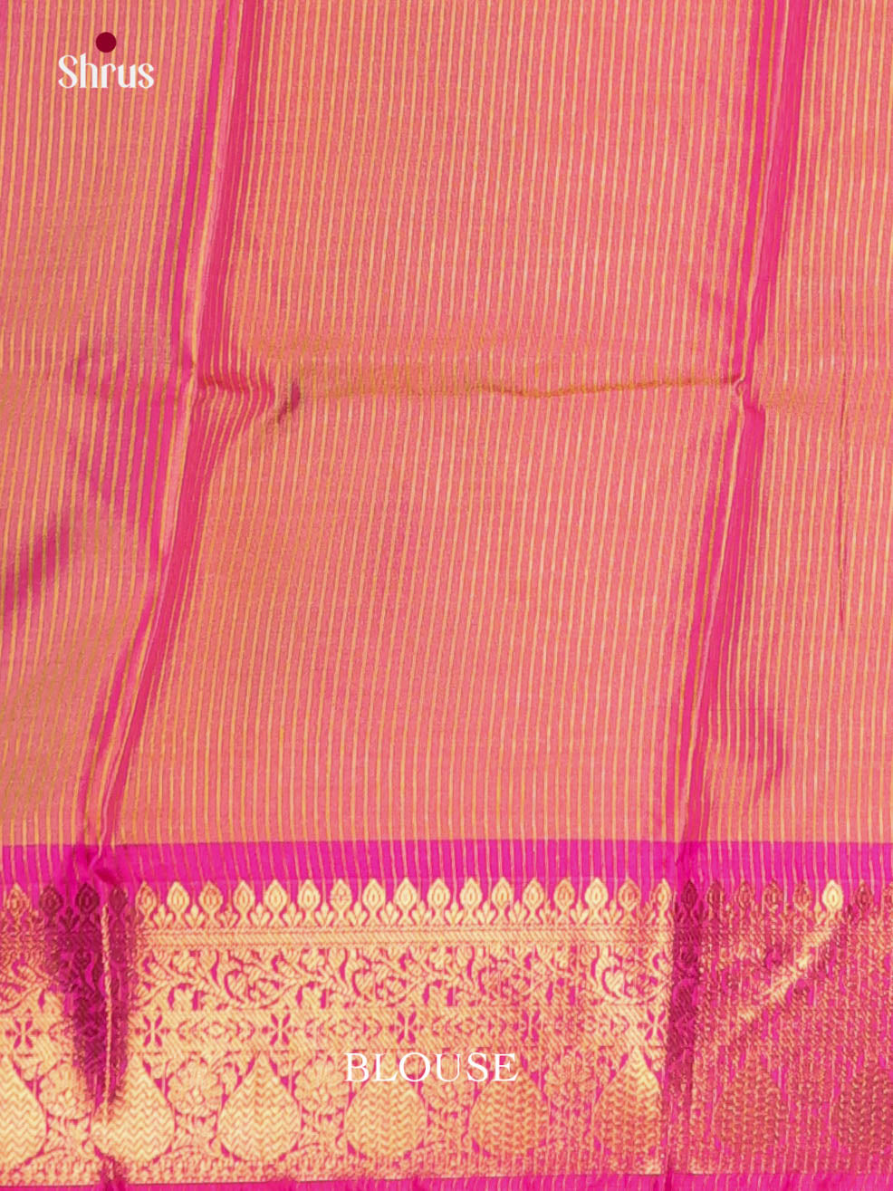 Blue & Orange - Semi Pochampally Saree