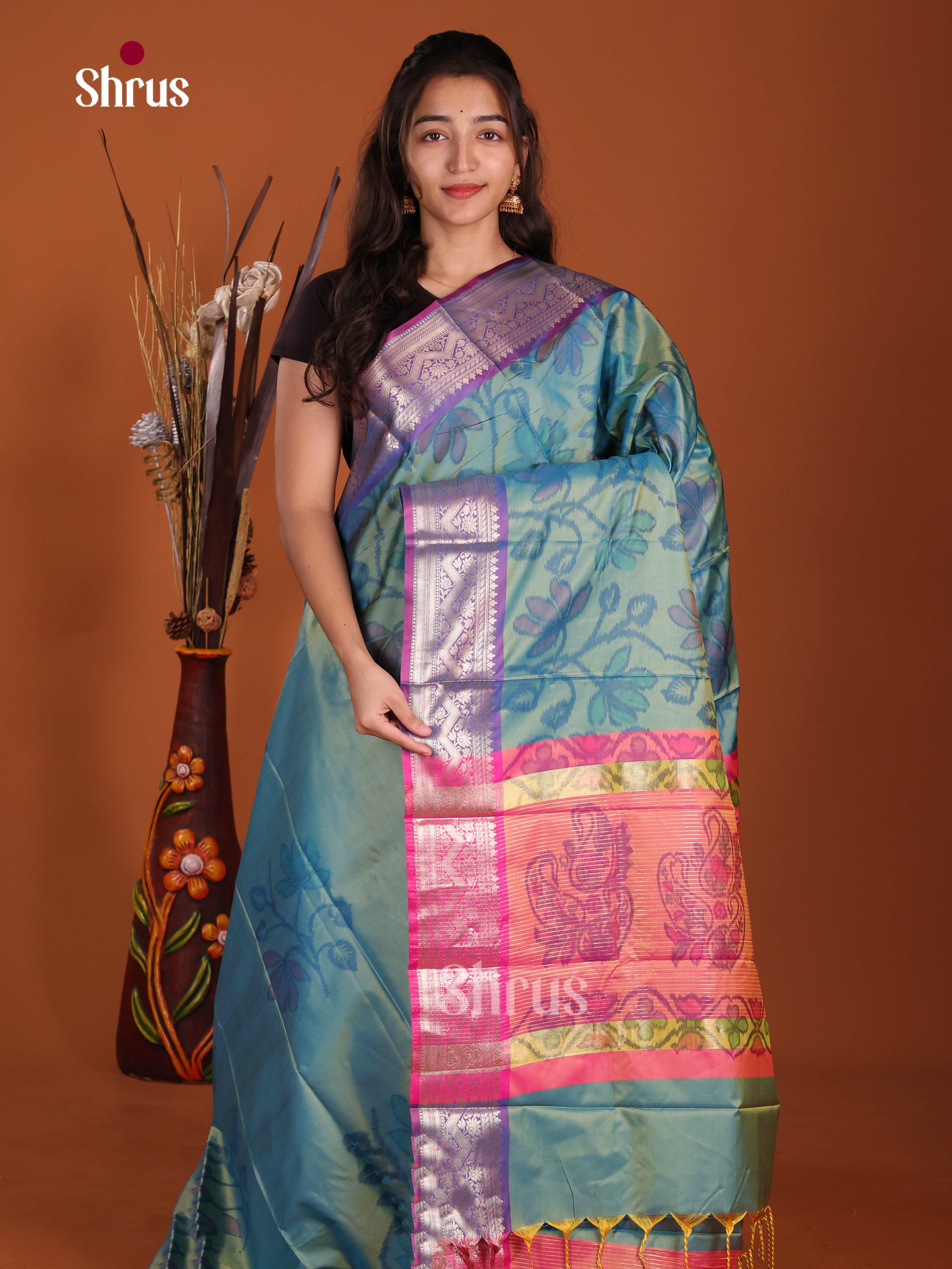 DJS15069 - Semi Pochampally Saree