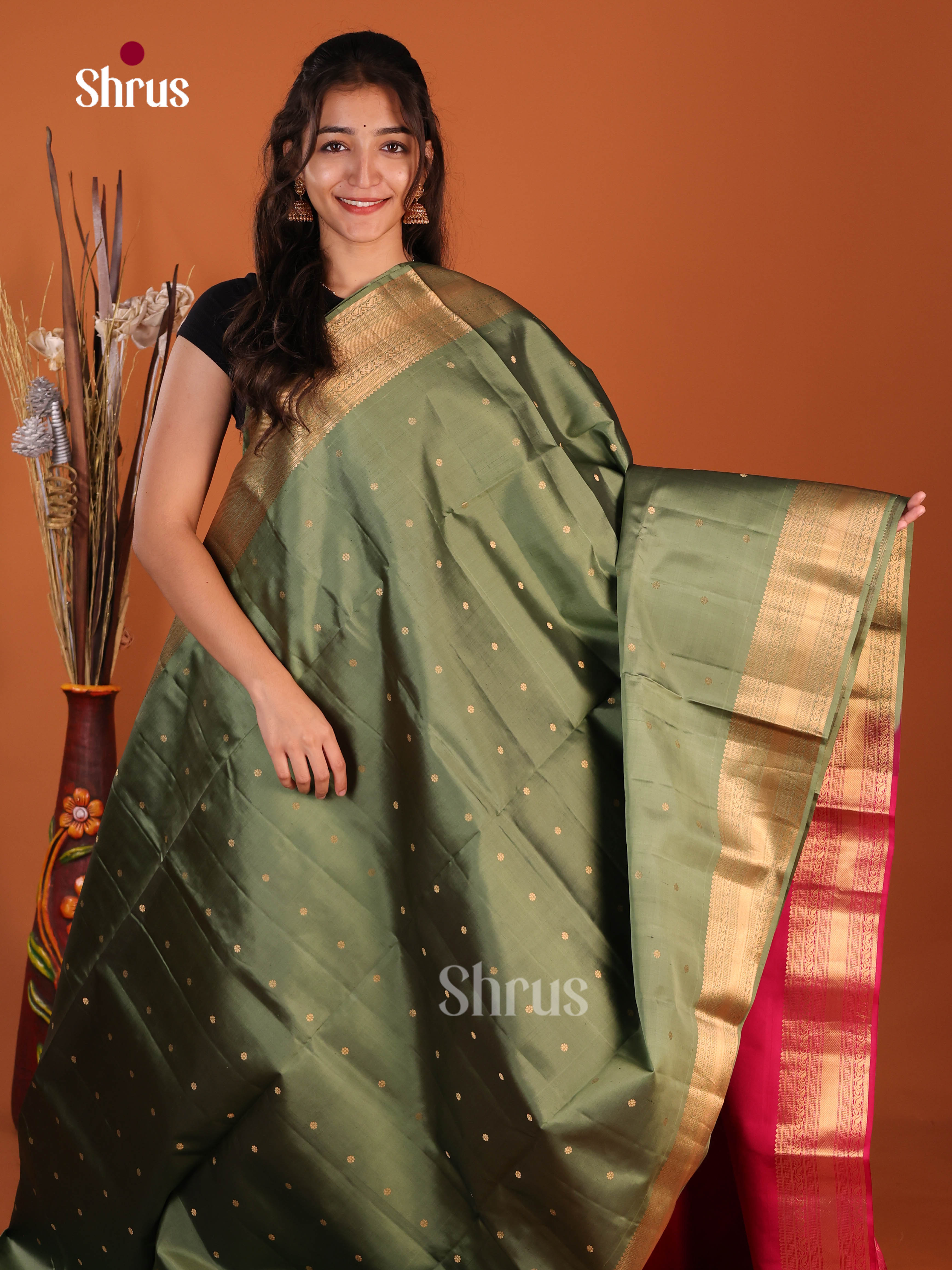 DJS15180 - Soft Silk (HR) Saree - Shop on Shrus.com