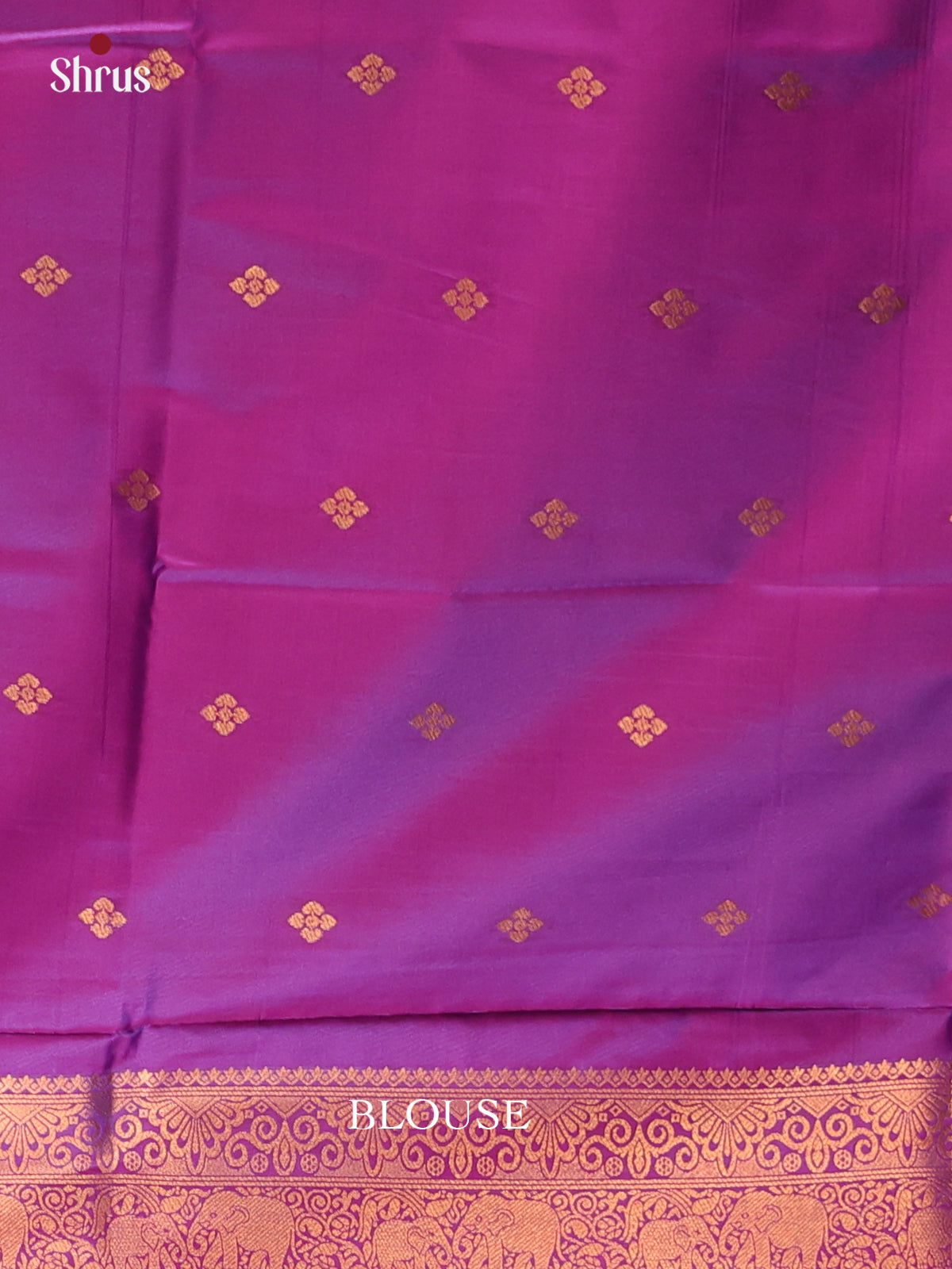 DOuble Shaded Green & Purple- Semi Softsilk Saree