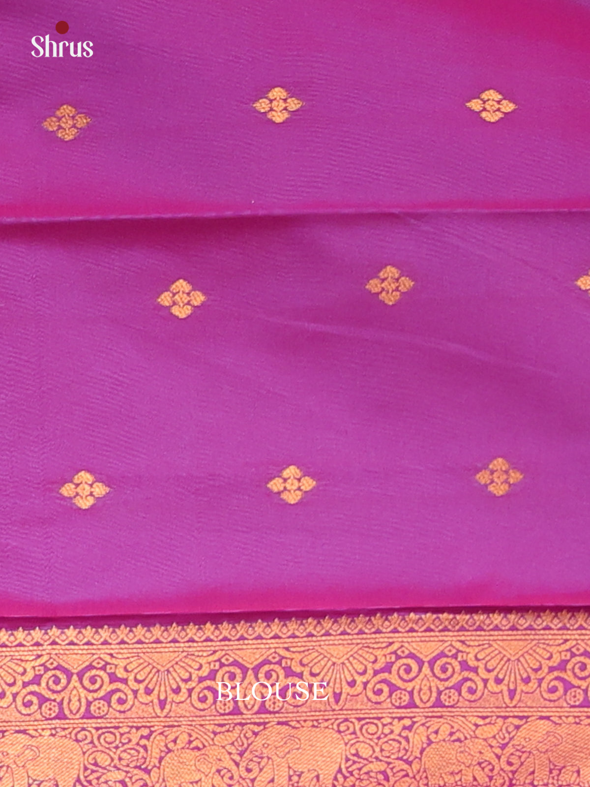 Blue & Pink - Semi Softsilk Saree