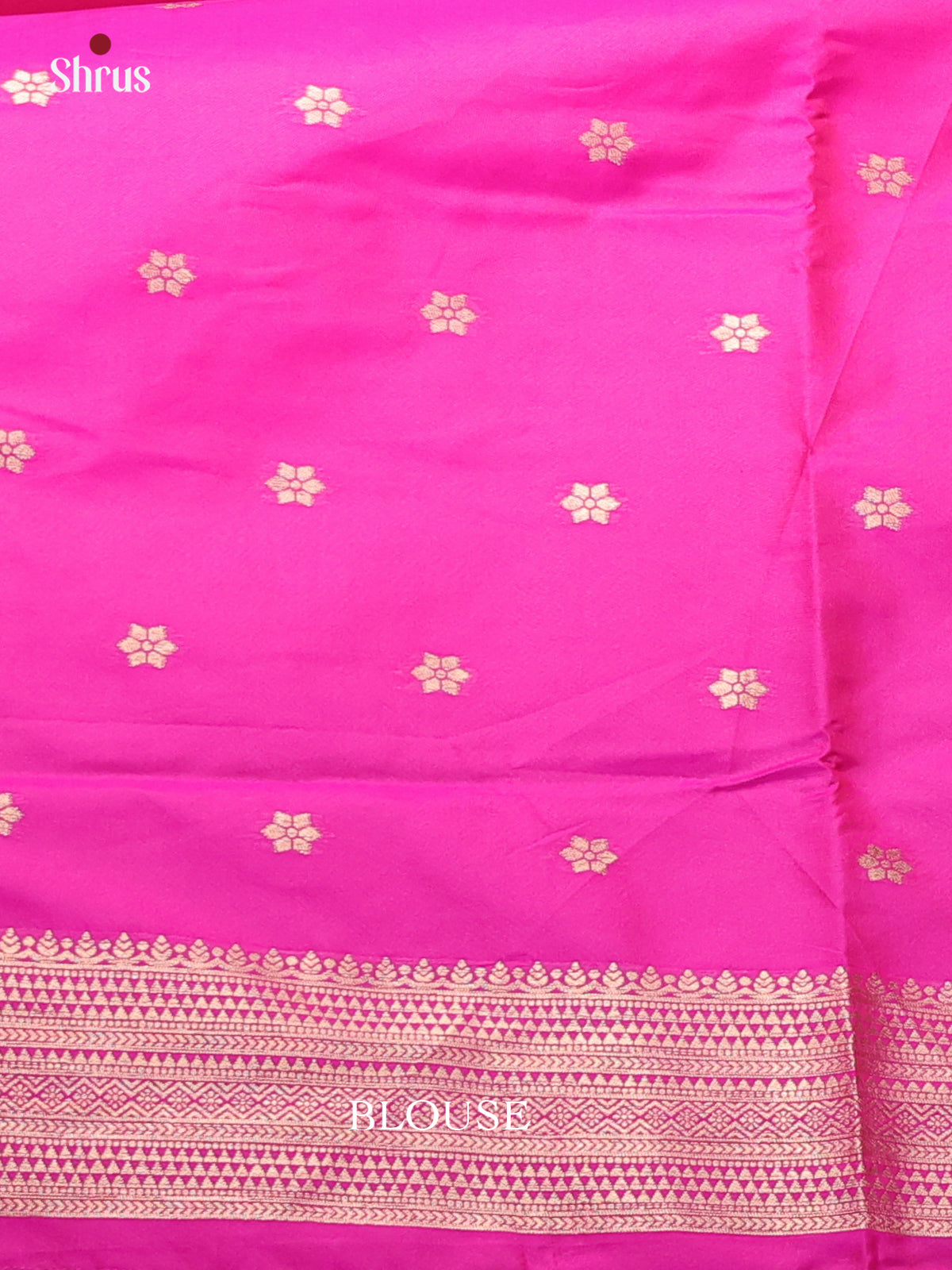 Pink - Semi Softsilk Saree