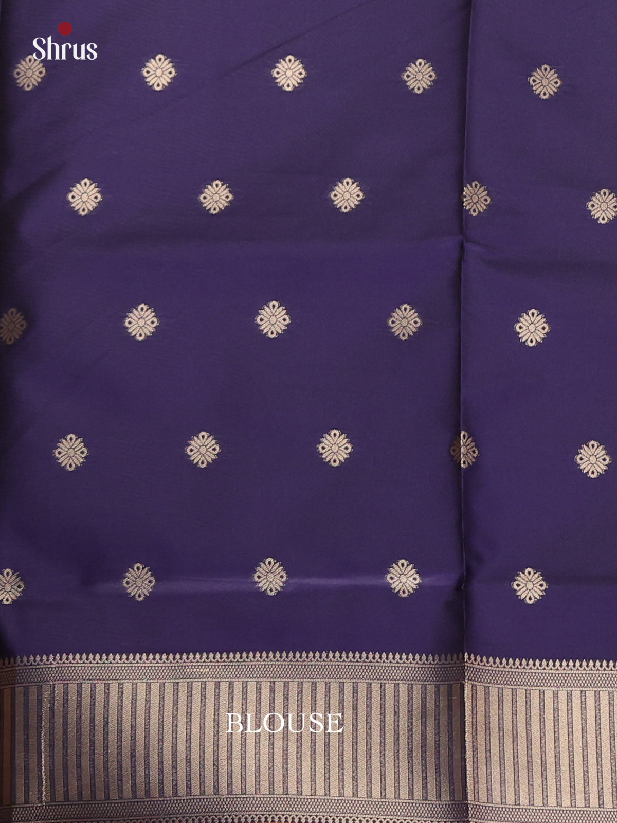 Rust & Blue - Semi Softsilk Saree