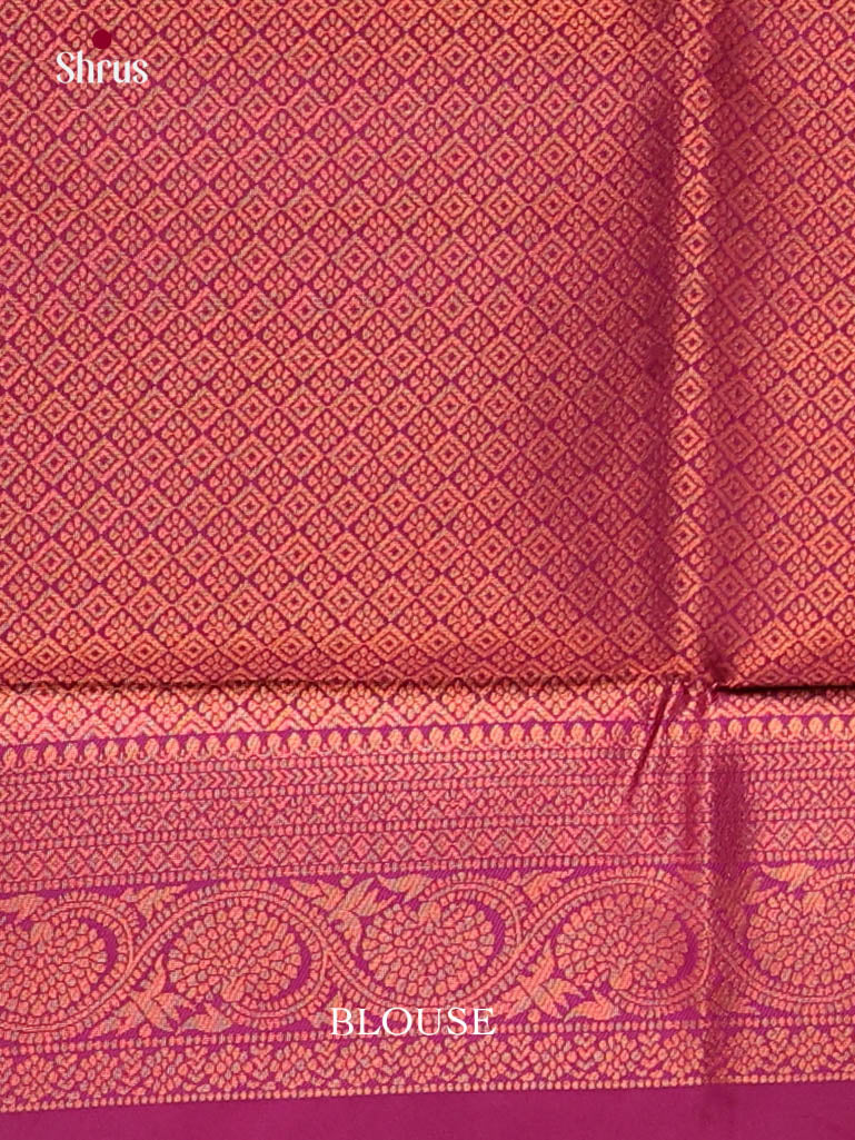 Lilac & Purple - Semi Softsilk Saree