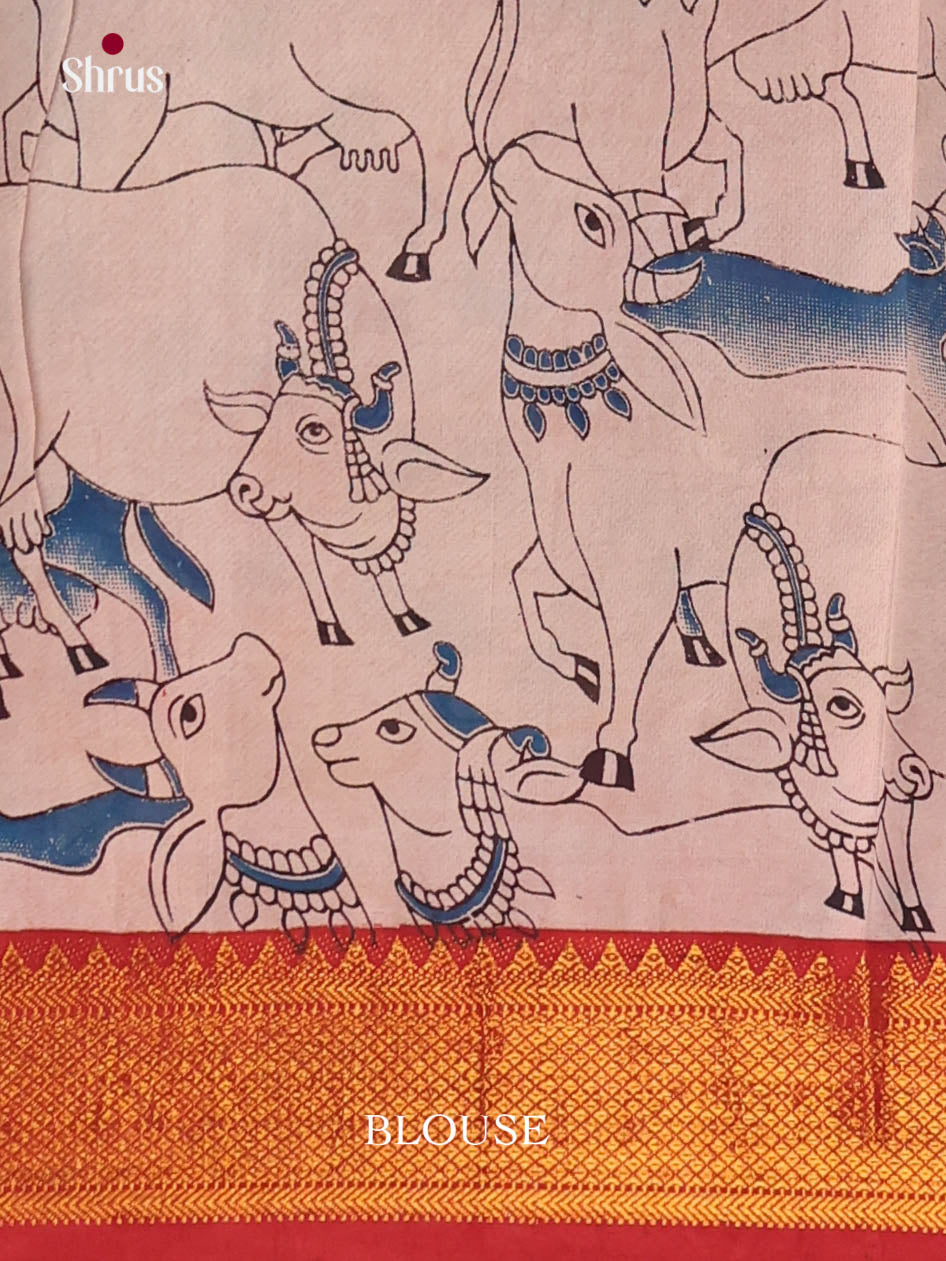 DJS17103 - chennur-kalamkari Saree - Shop on Shrus.com