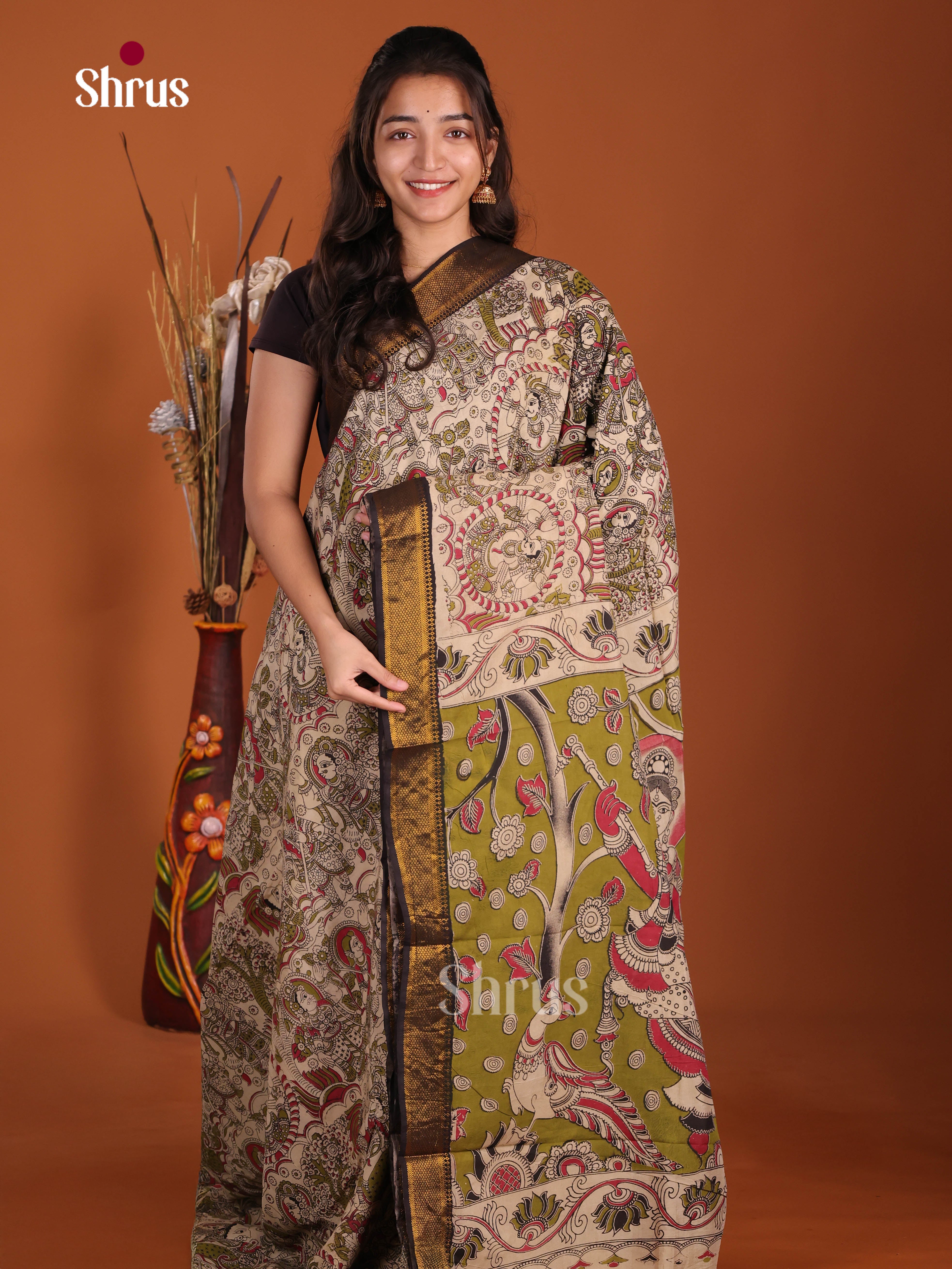 DJS17106 - chennur-kalamkari Saree