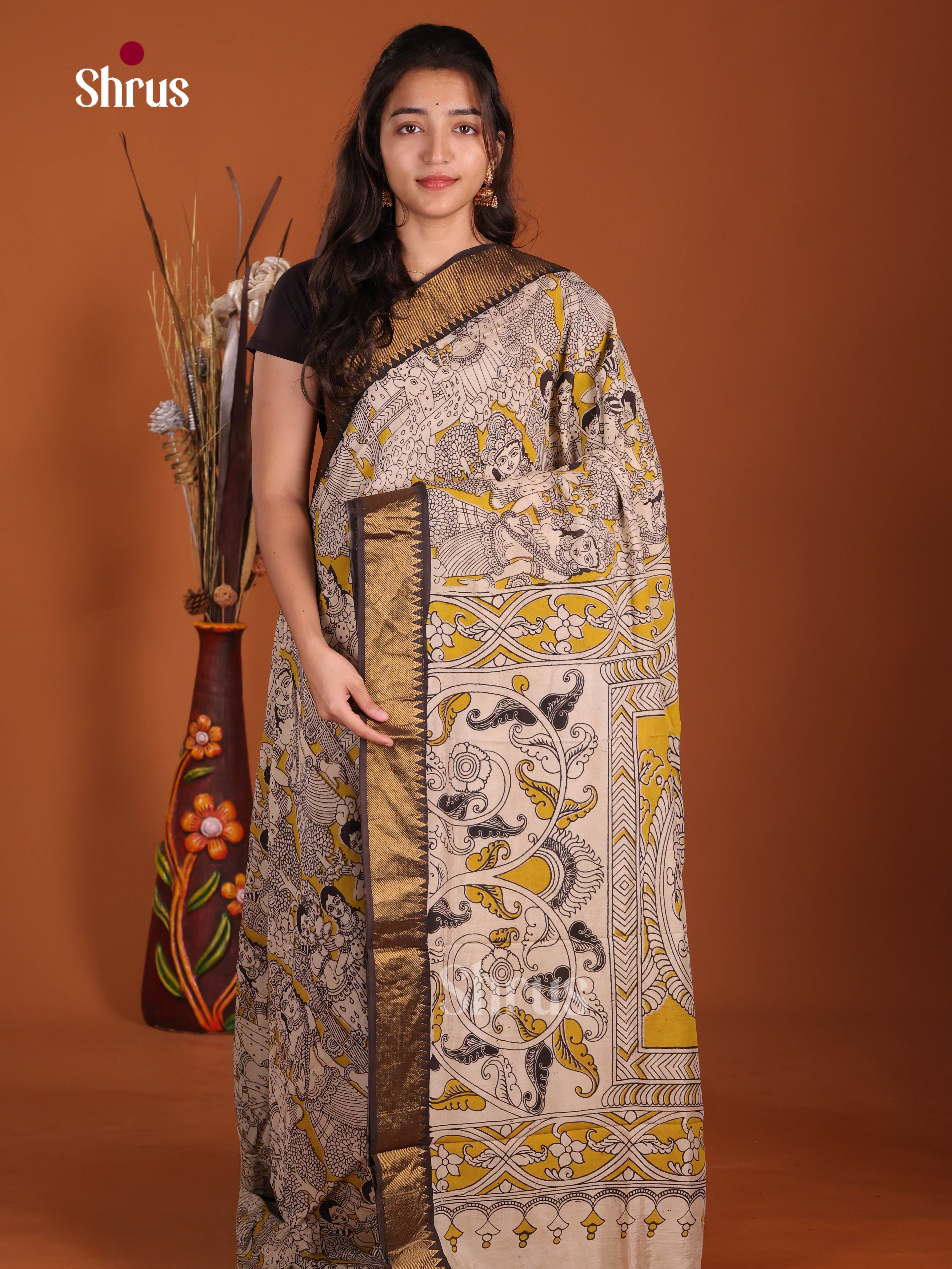 DJS17107 - chennur-kalamkari Saree