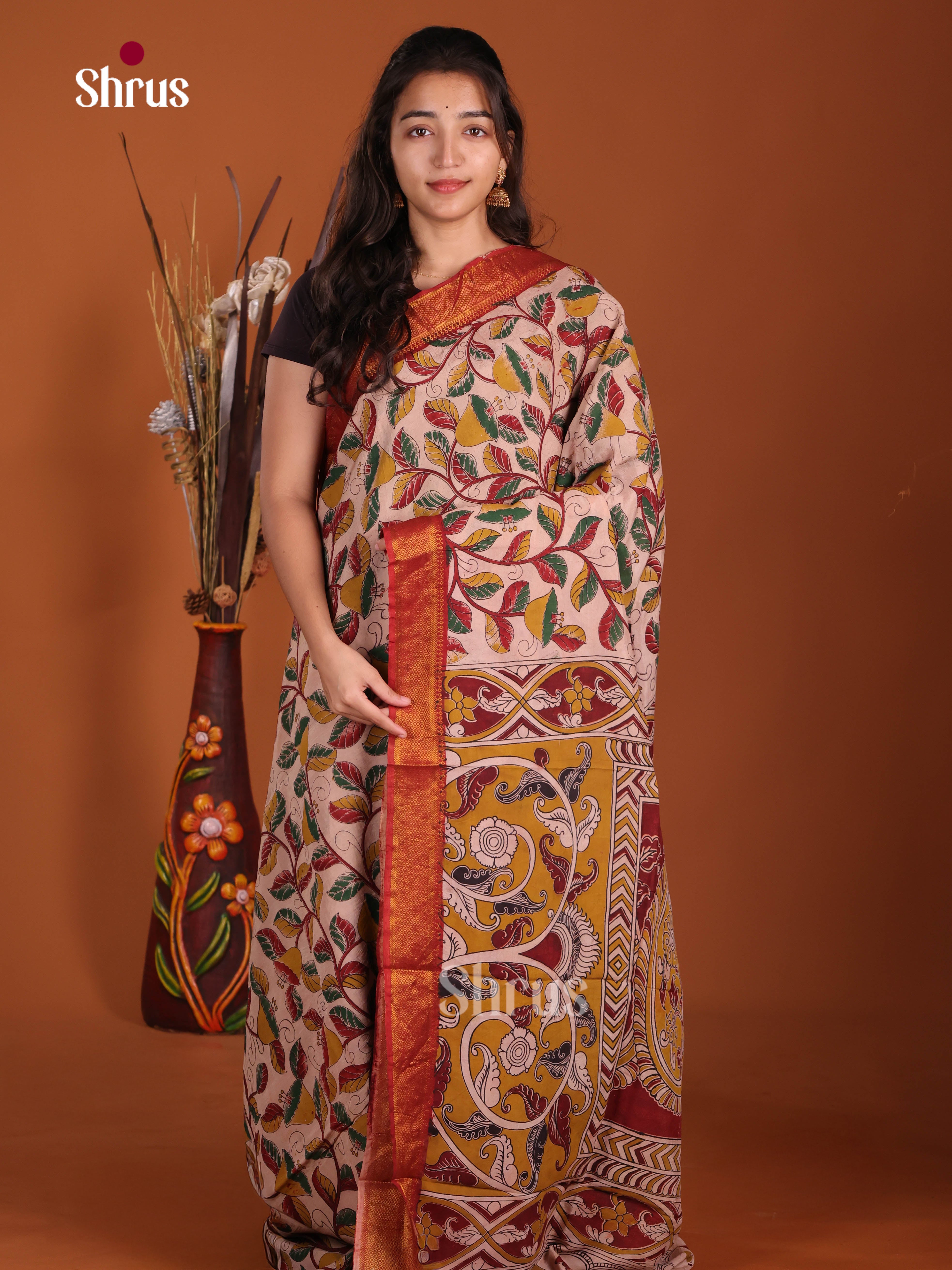 DJS17109 - chennur-kalamkari Saree