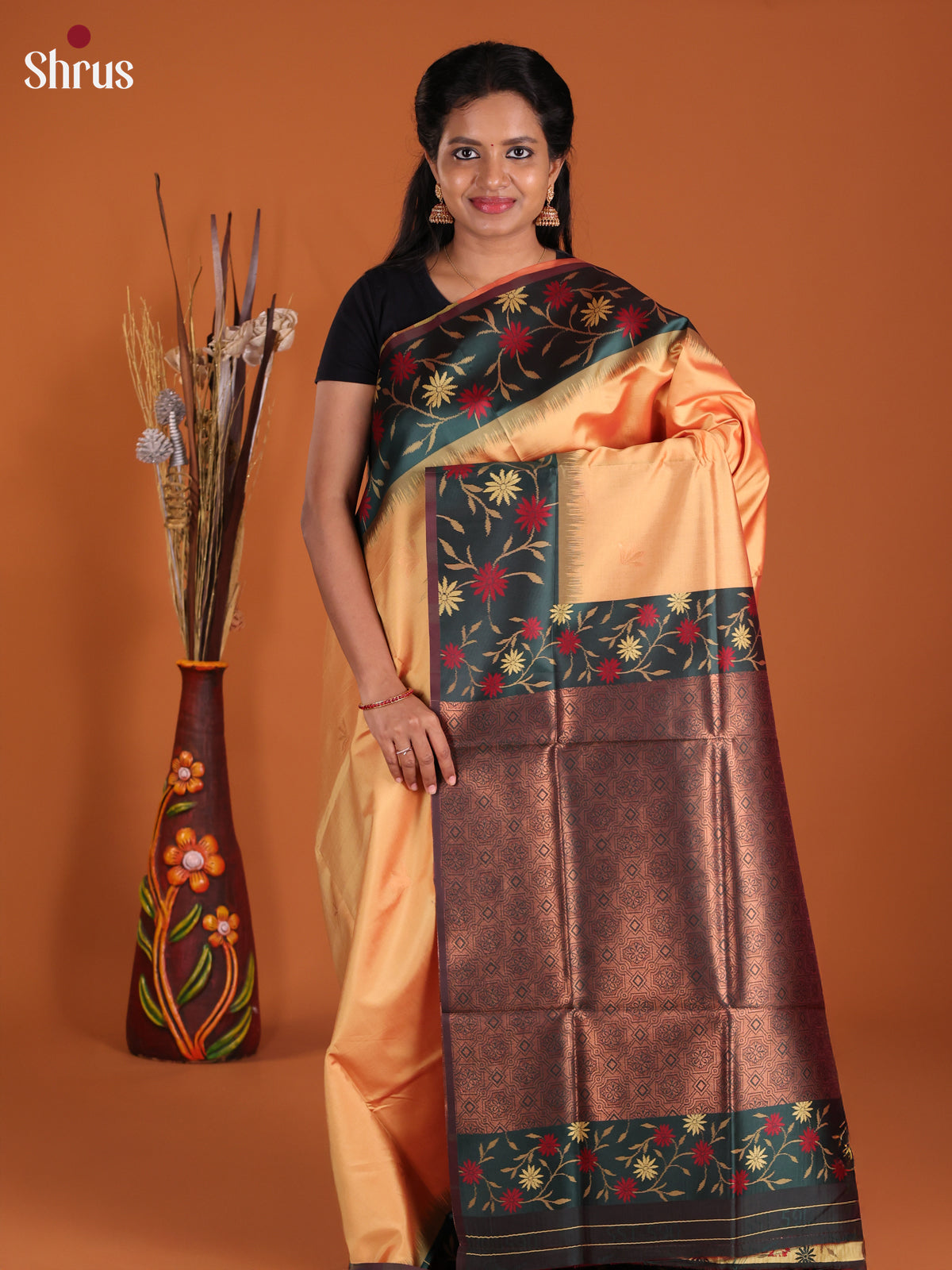 DJS17130 - Semi Softsilk Saree