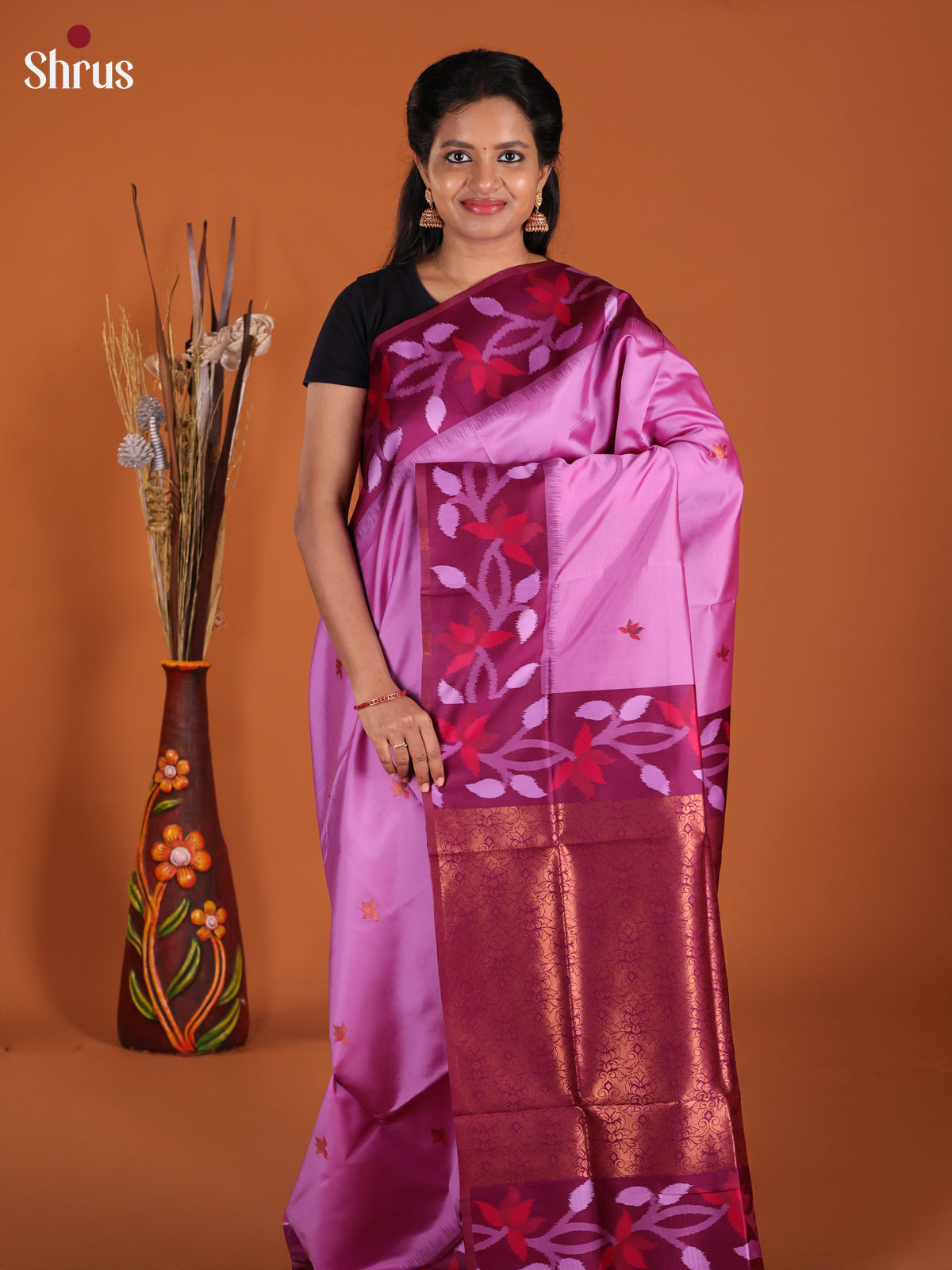 DJS17142 - Semi Softsilk Saree