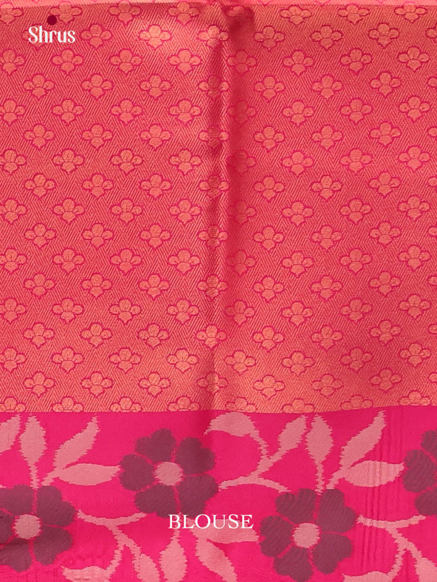 Dusty Pink & Pink - Semi Softsilk Saree